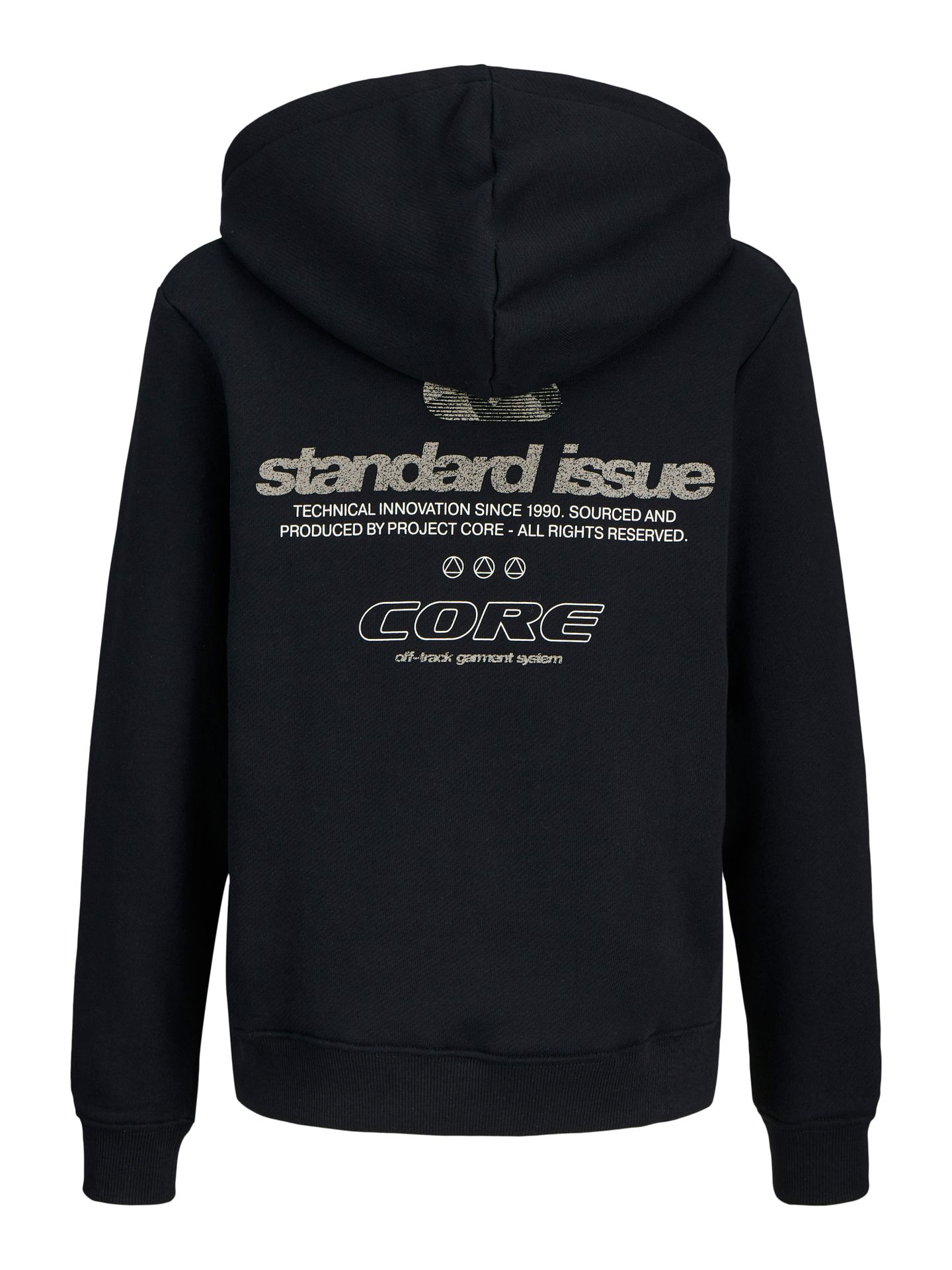Jack & Jones JCOGRID SWEAT HOOD JNR Black 00115042-EKA26011400000232