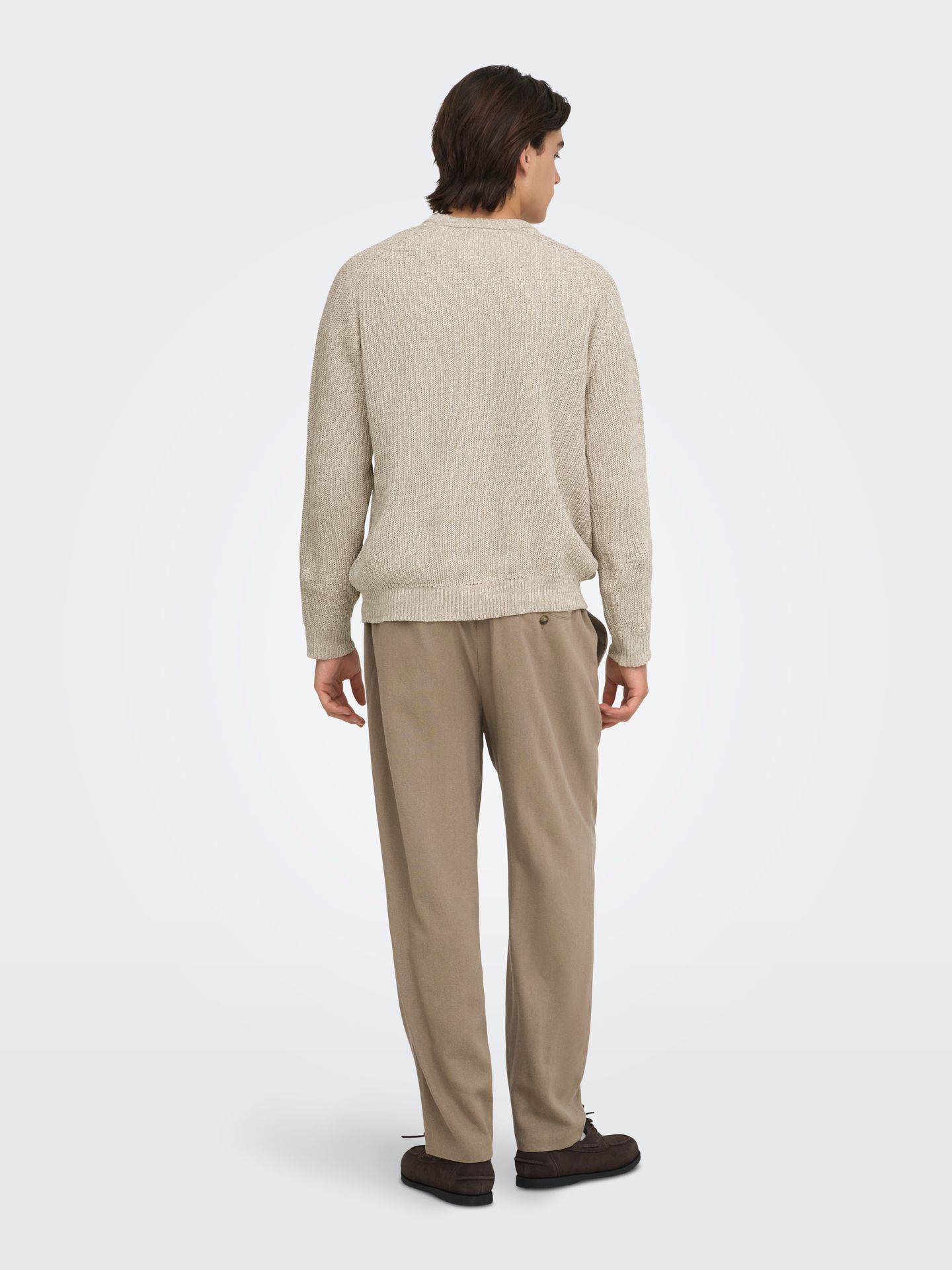 Only & Sons ONSJOIN RLX LS RAGLAN KNIT Silver Lining/MELANGE 2900160002044
