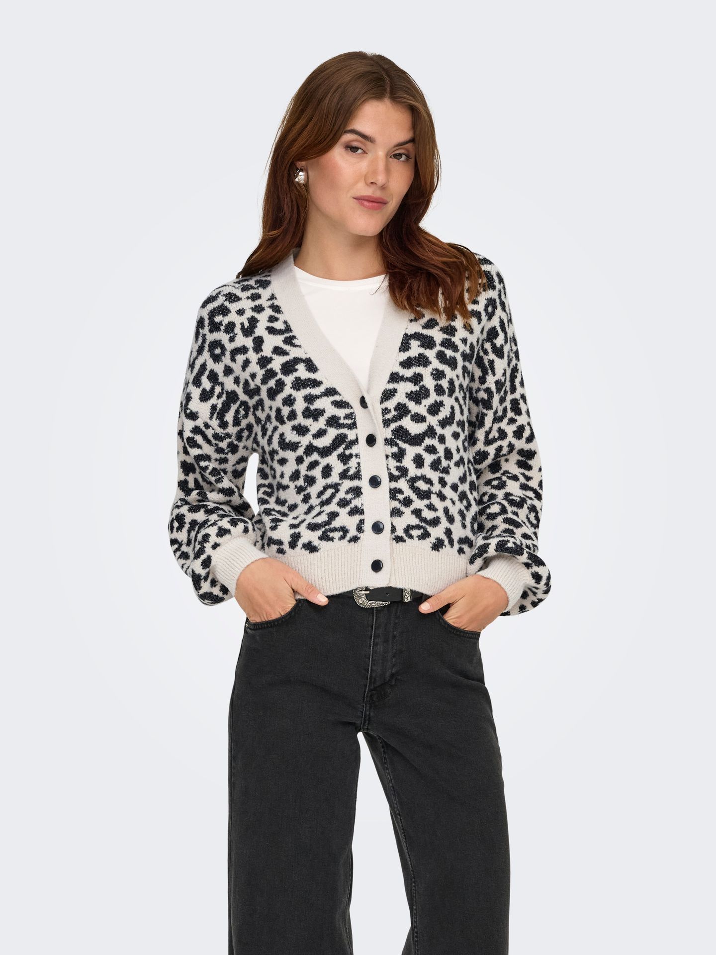 JDY JDYLORRAINE ANIMAL SHORT CARDIGAN K Cement/BLACK LEOPARD SPOTS 2900160007018 JDY JDYLORRAINE ANIMAL SHORT CARDIGAN K Cement/BLACK LEOPARD SPOTS 2900160007018