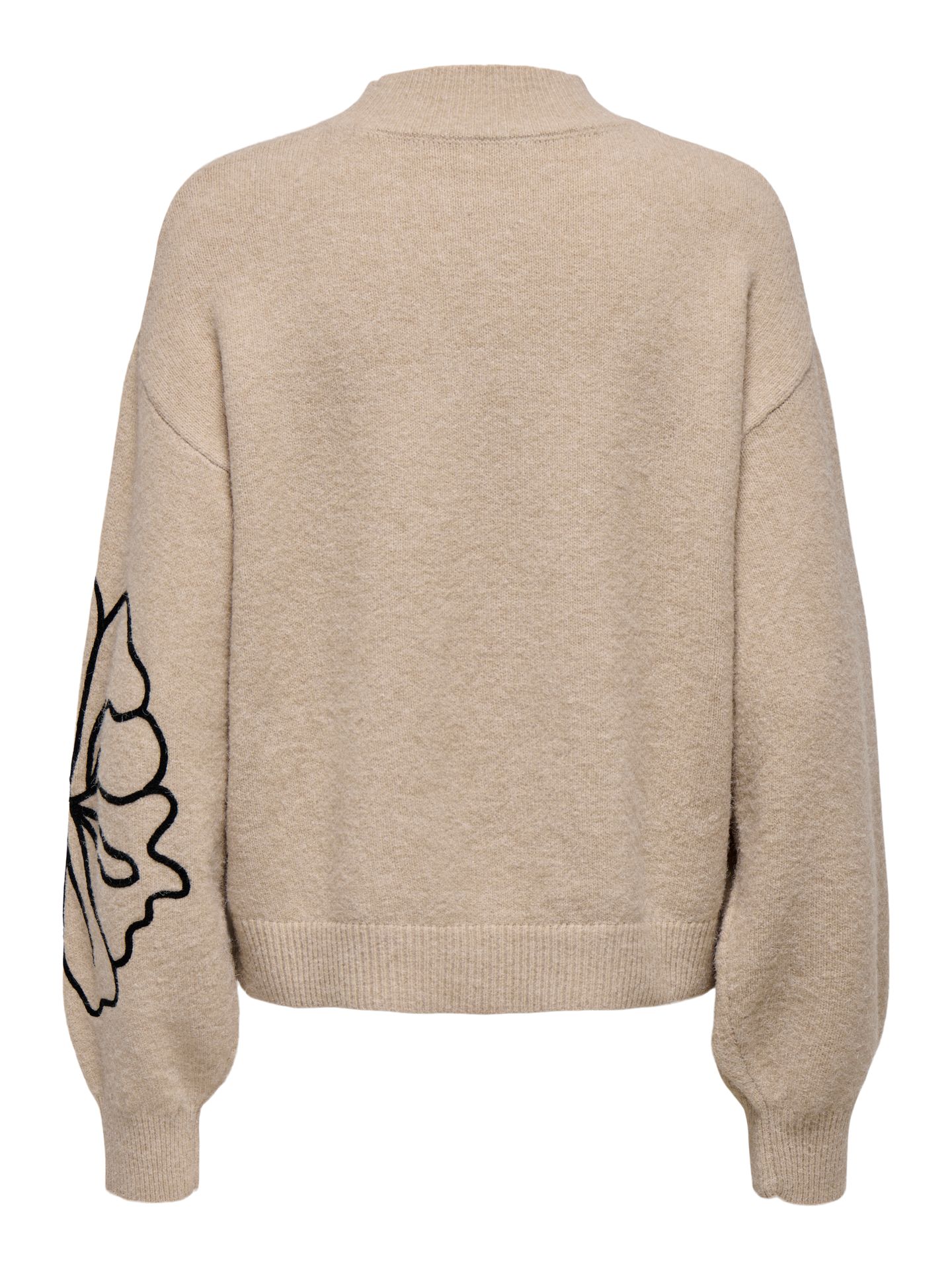 JDY JDYJELLA L/S FLOWER PULLOVER KNT NO Cement/BLACK LEOPARD SPOTS 2900160008022 JDY JDYJELLA L/S FLOWER PULLOVER KNT NO Cement/BLACK LEOPARD SPOTS 2900160008022