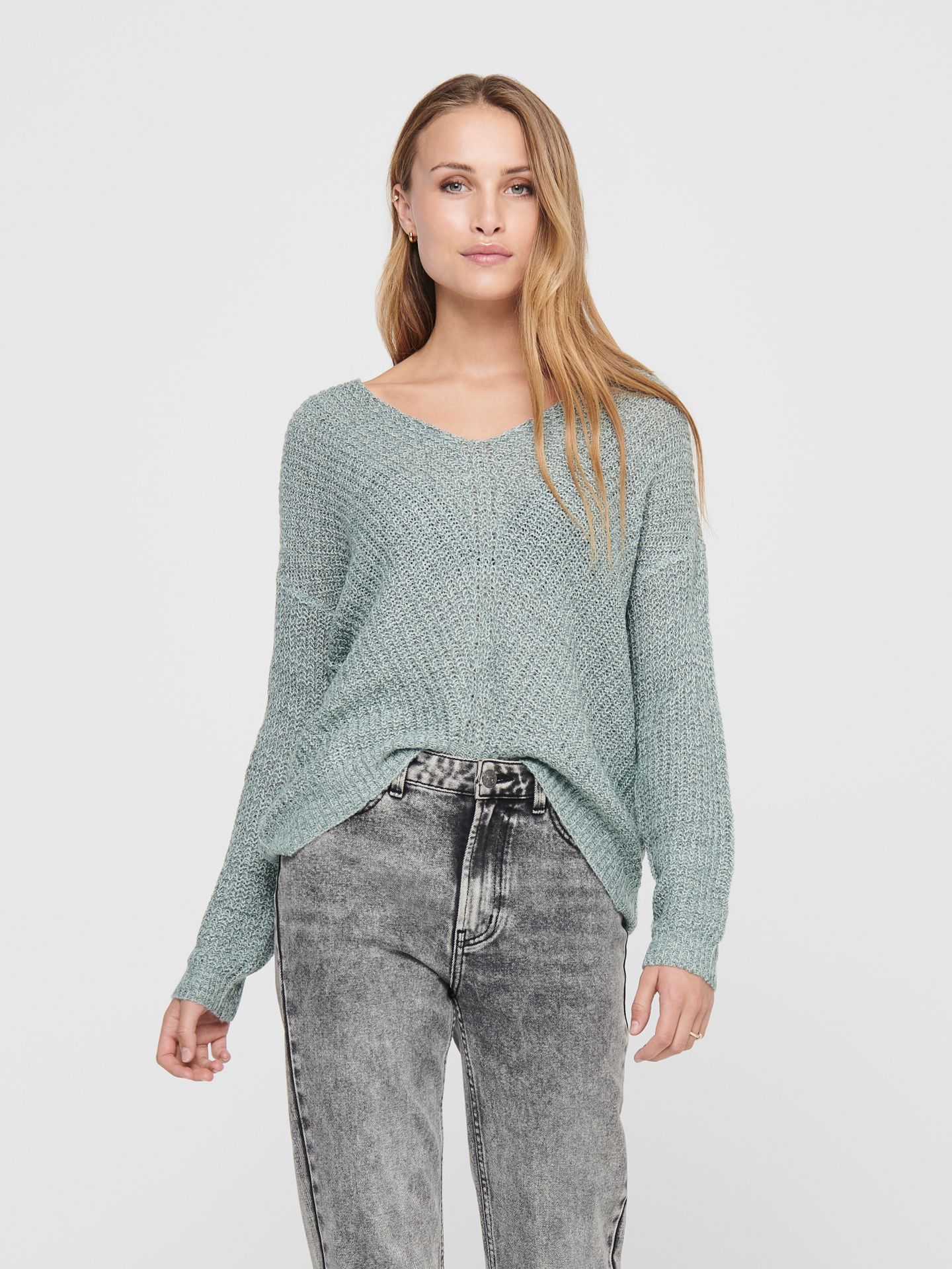 Only JDYNEW MEGAN L/S PULLOVER KNT NOOS Abyss/BIG CORDUROY PATTERN 00115050-EKA26011400003012
