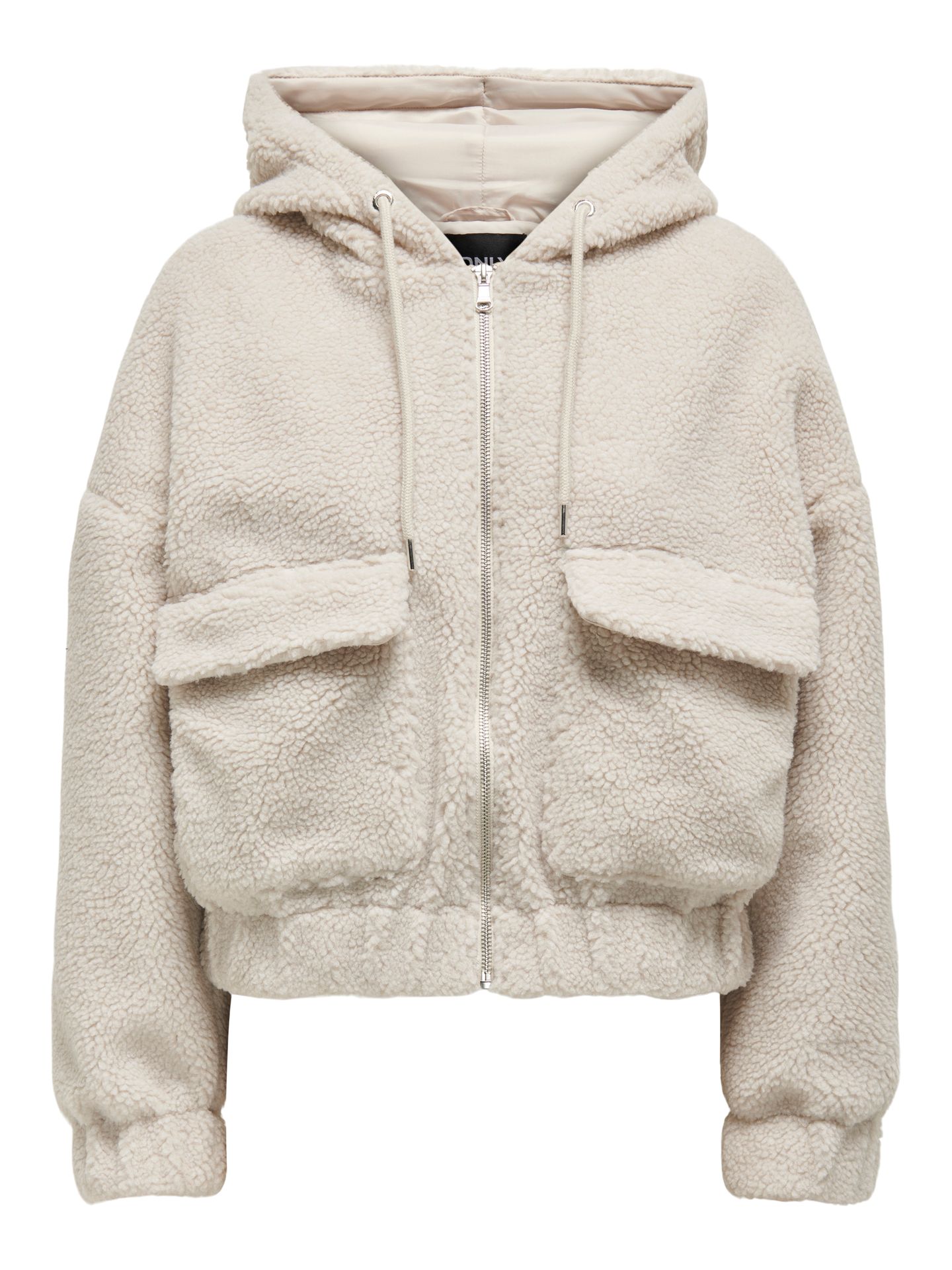 Only ONLTANJA TEDDY HOOD JACKET OTW NOOS Pumice Stone 2900160016027