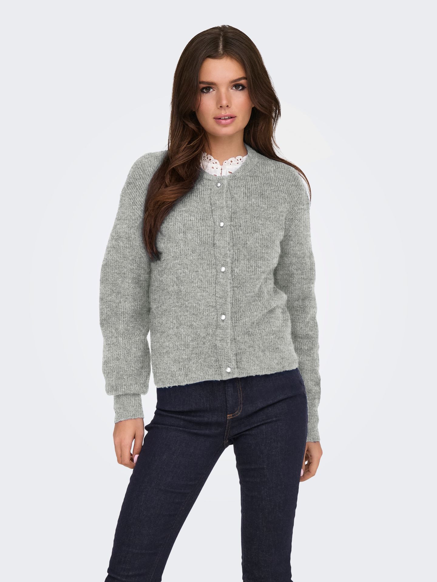 Only JDYLUMI LIFE L/S BUTTON CARDIGA KNT Medium Grey Melange 2900160021014 Only JDYLUMI LIFE L/S BUTTON CARDIGA KNT Medium Grey Melange 2900160021014