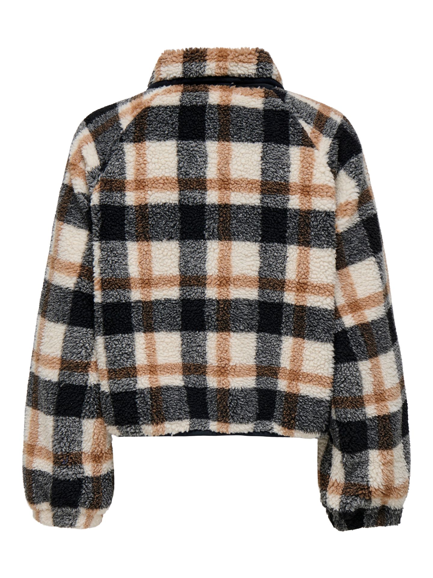 Only ONLCALISTA LIFE CHECK TEDDY JACKET Birch/W. Melange 2900160024046 Only ONLCALISTA LIFE CHECK TEDDY JACKET Birch/W. Melange 2900160024046