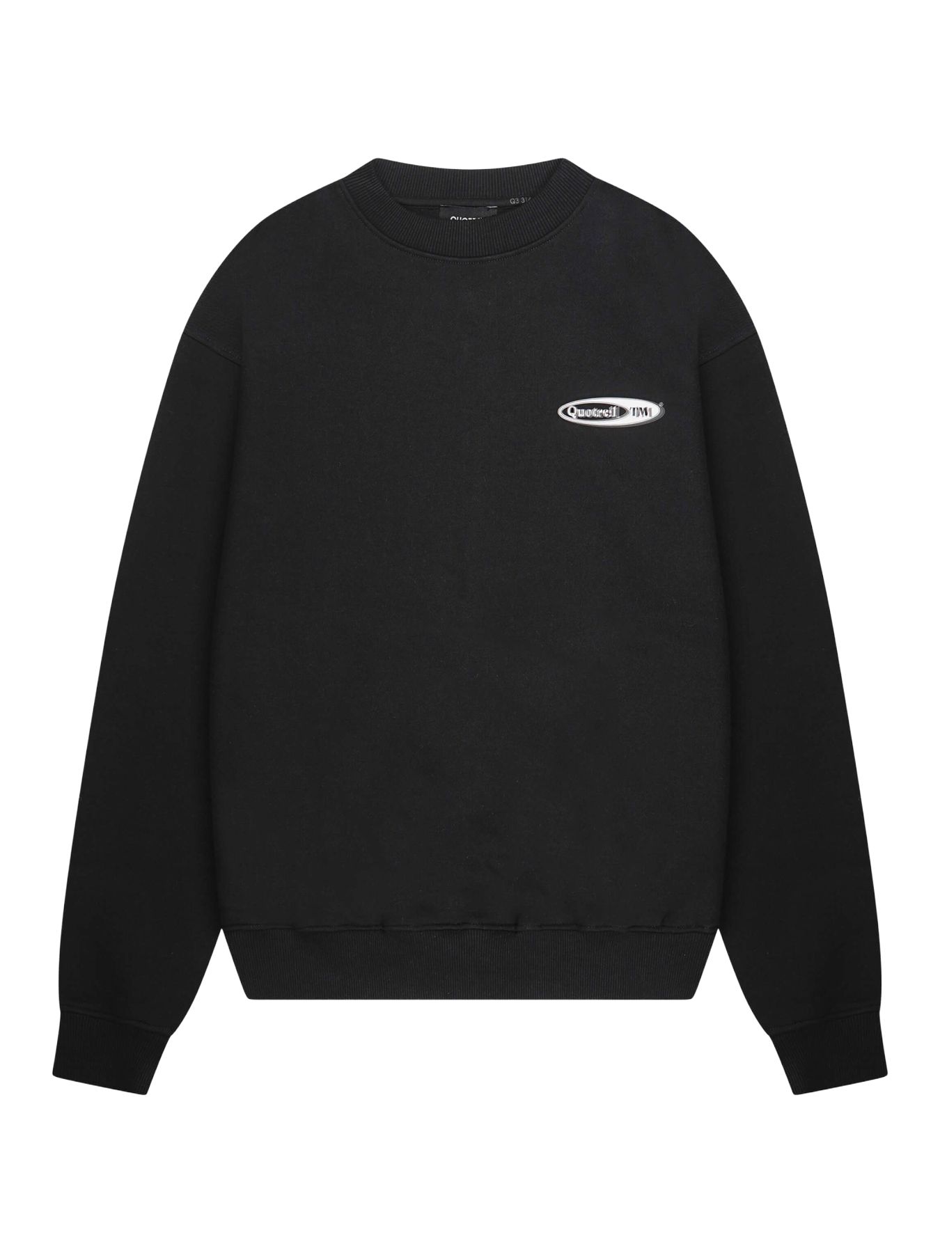 Quotrell Emblem Crewneck Black/White 2900160236067 Quotrell Emblem Crewneck Black/White 2900160236067