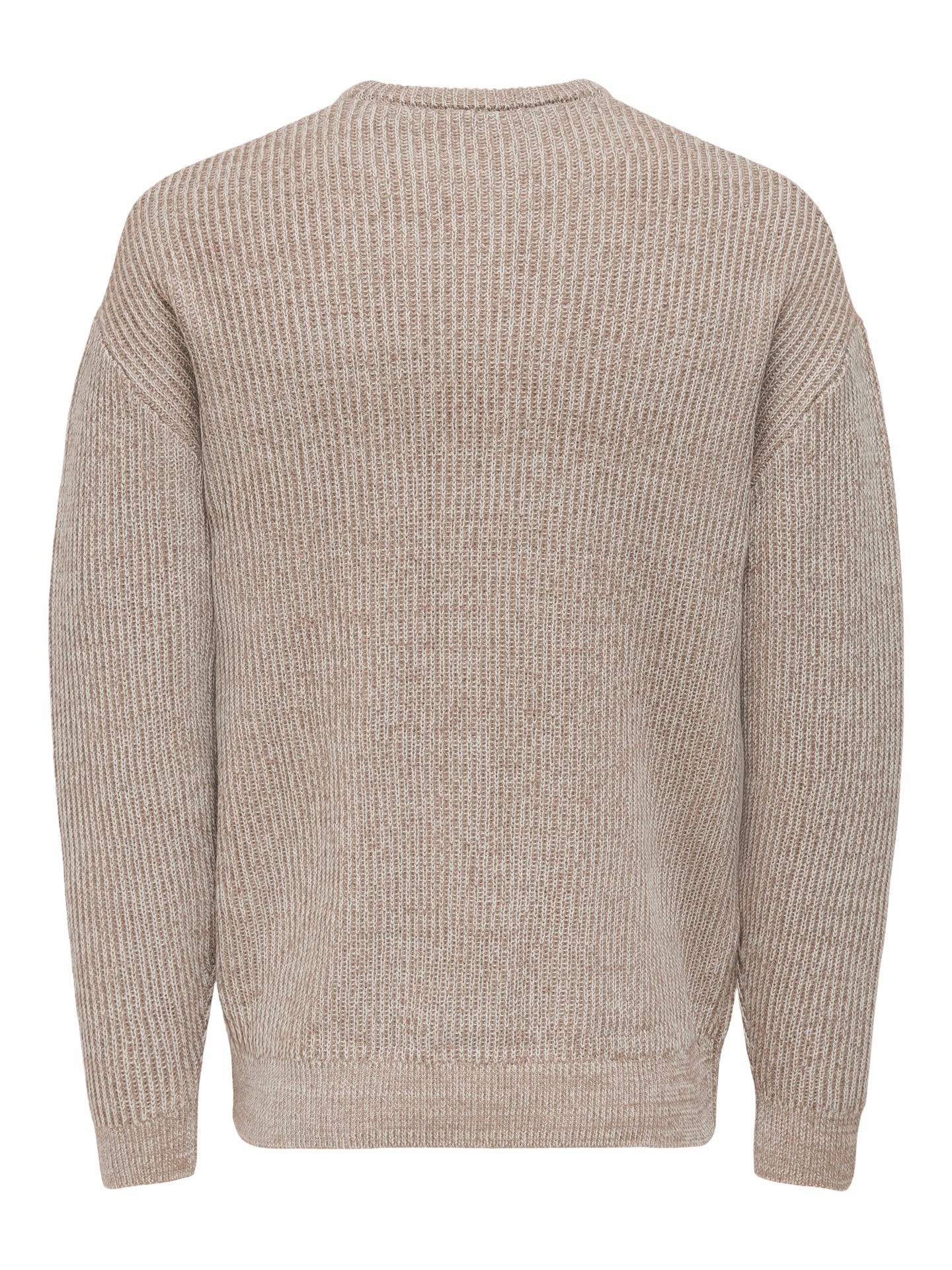 Only & Sons ONSJOE RLX CREW KNIT Cloud Dancer/SILVER LINING + DESERT 2900160242044 Only & Sons ONSJOE RLX CREW KNIT Cloud Dancer/SILVER LINING + DESERT 2900160242044