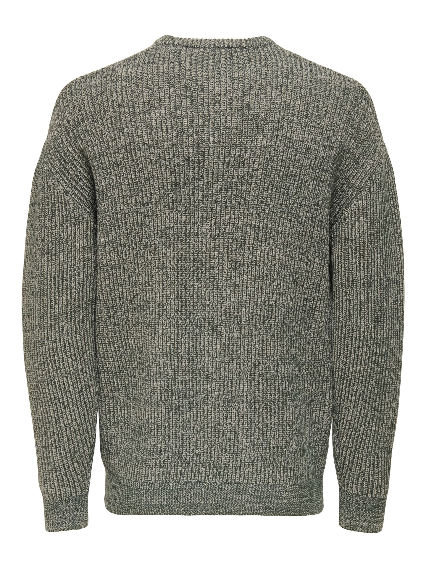 Only & Sons ONSJOE RLX CREW KNIT Darkest Spruce/CASTOR GRAY + SILVER 00115179-EKA26011400003117
