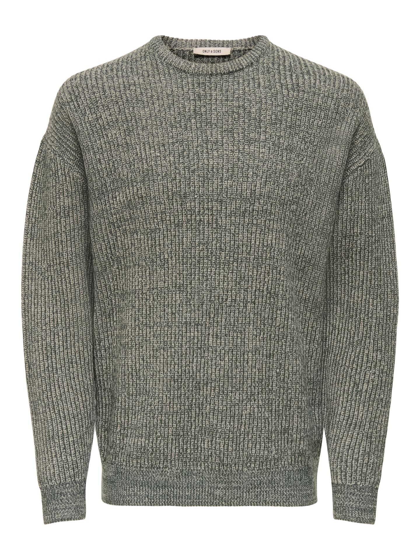 Only & Sons ONSJOE RLX CREW KNIT Darkest Spruce/CASTOR GRAY + SILVER 00115179-EKA26011400003117