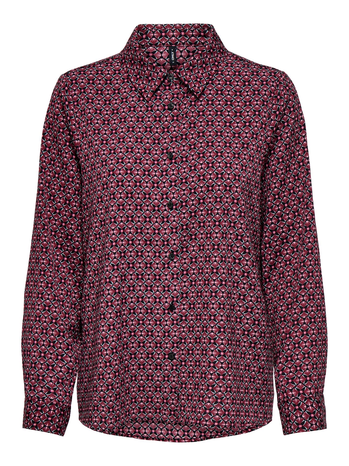 Only ONLNOVA LIFE VIS L/S NEW GRACE SHIR Cabernet/705 Graphic ivy 2900160253033