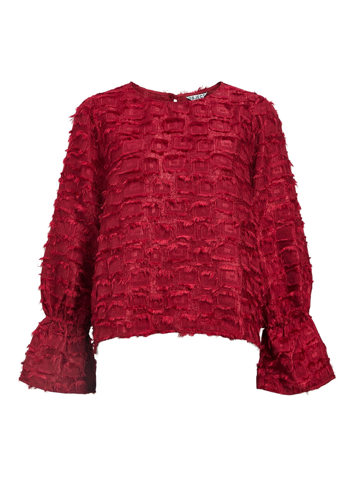 Object OBJDARIA RE L/S O-NECK TOP 140 Karanda Red 2900160254054