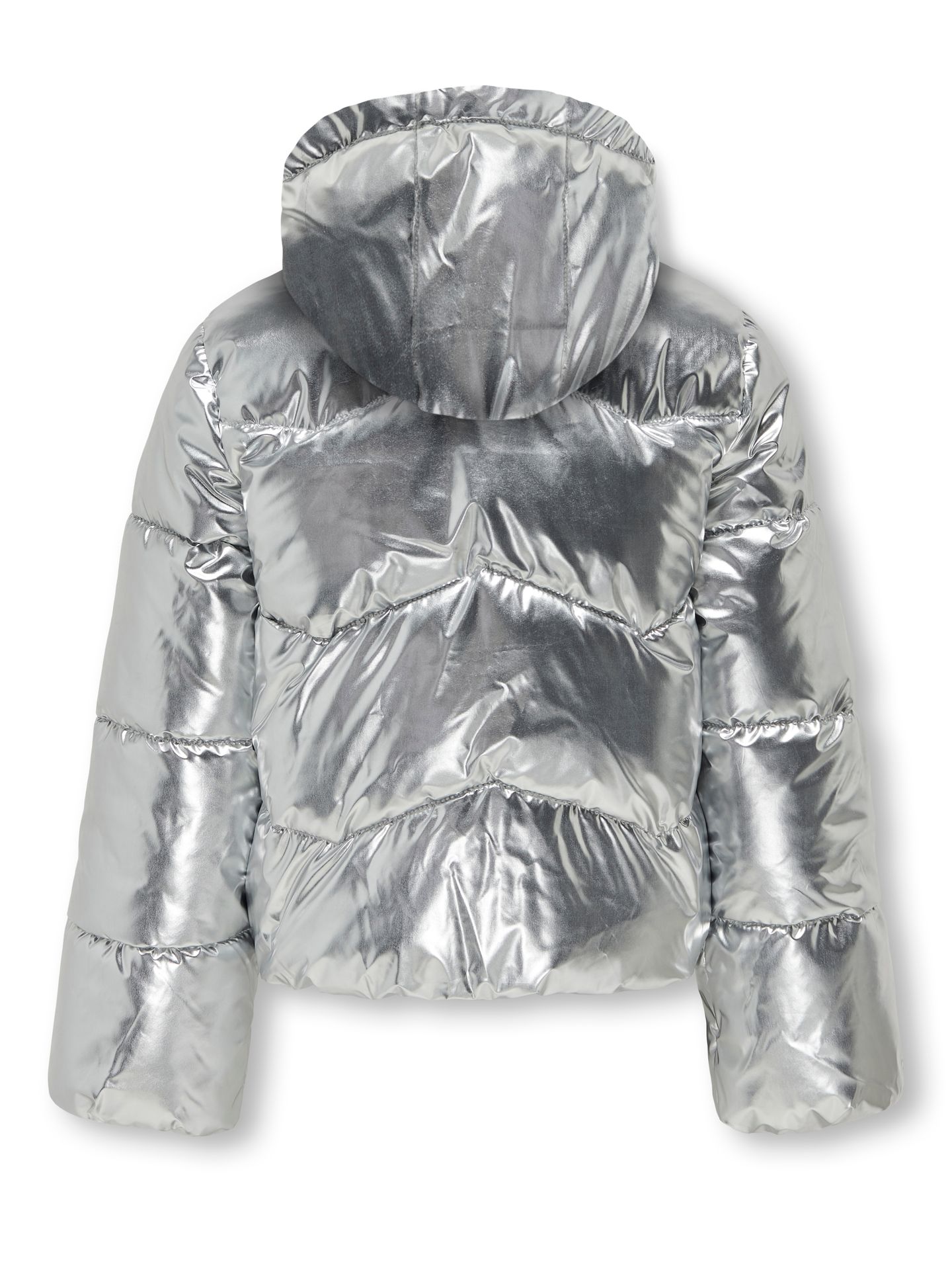 Only KOGPEARL PUFFER HOOD JACKET CS OTW Silver 00115184-EKA26011400000088