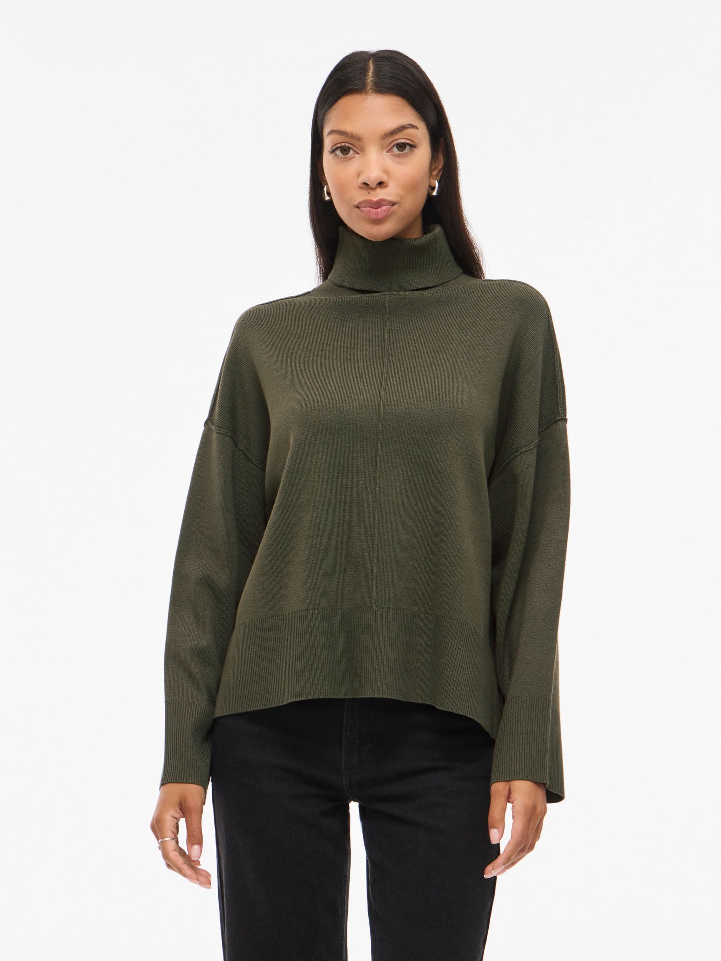 Vila VIOSTRIA ROLLNECK L/S KNIT TOP-NOOS Deep Depths 00115185-EKA22000400000172