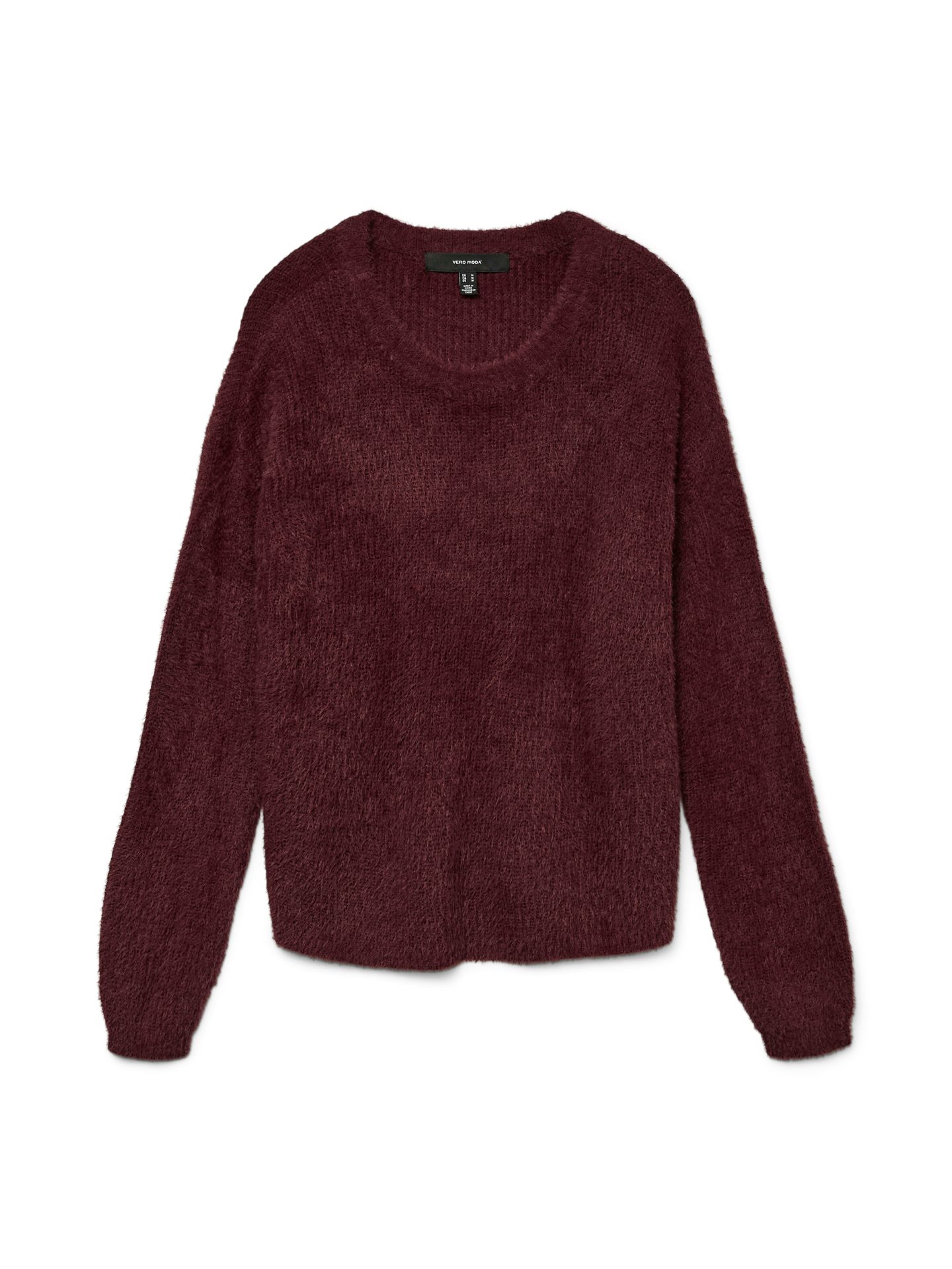 Vero Moda VMPUFF LS O-NECK PULLOVER BOO Winetasting 00115186-EKA26011400003045