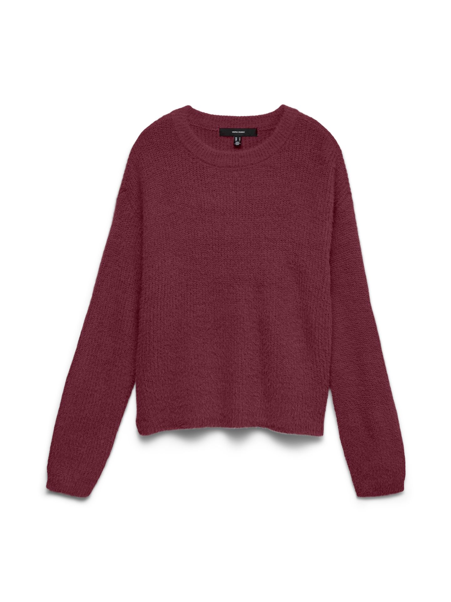 Vero Moda VMPUFF LS O-NECK PULLOVER BOO Windsor Wine 00115186-EKA26011400003638