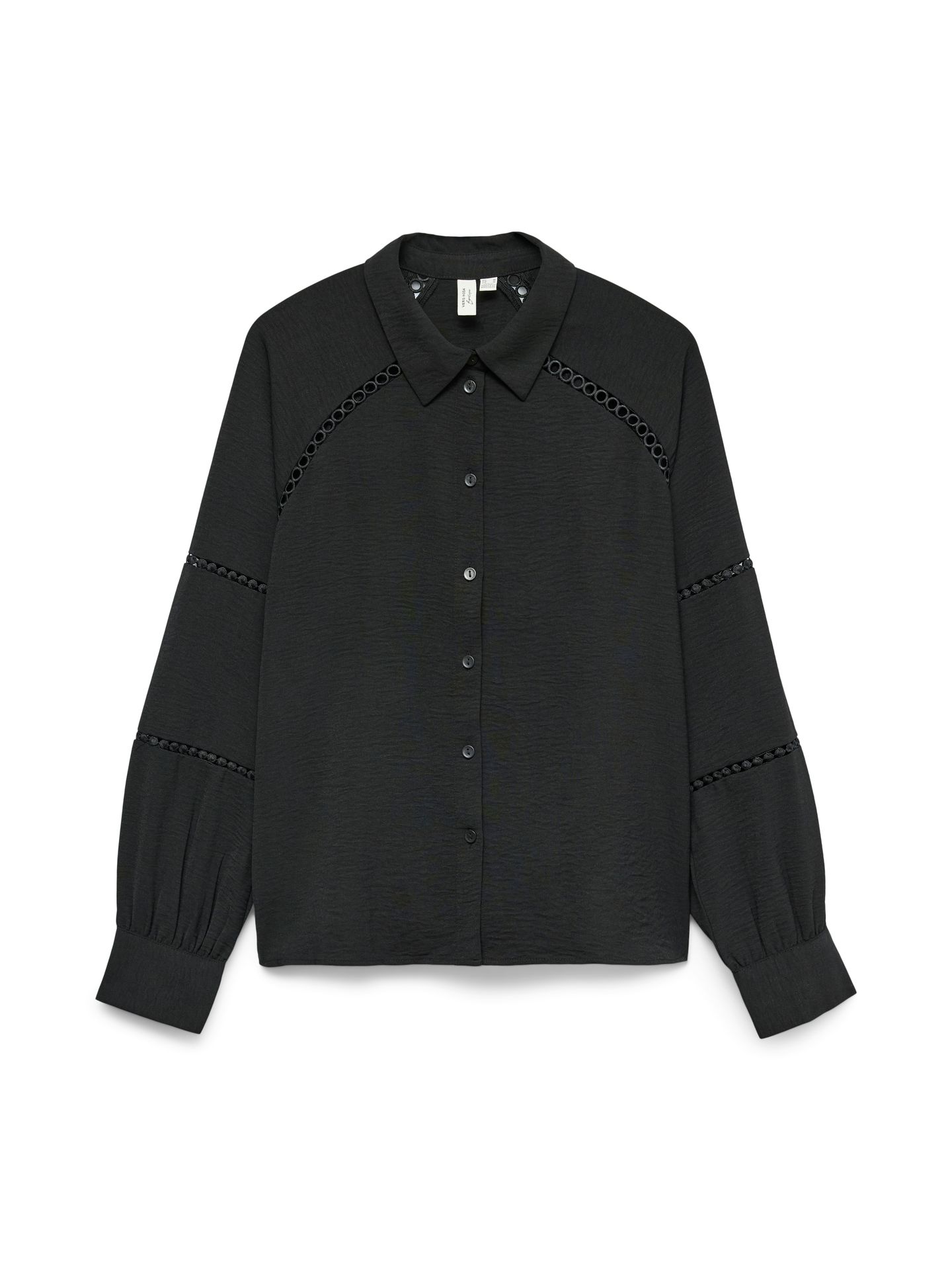 Vero Moda VMGUSLA L/S SHIRT WVN BTQ GA Black 00115187-EKA26011400000025