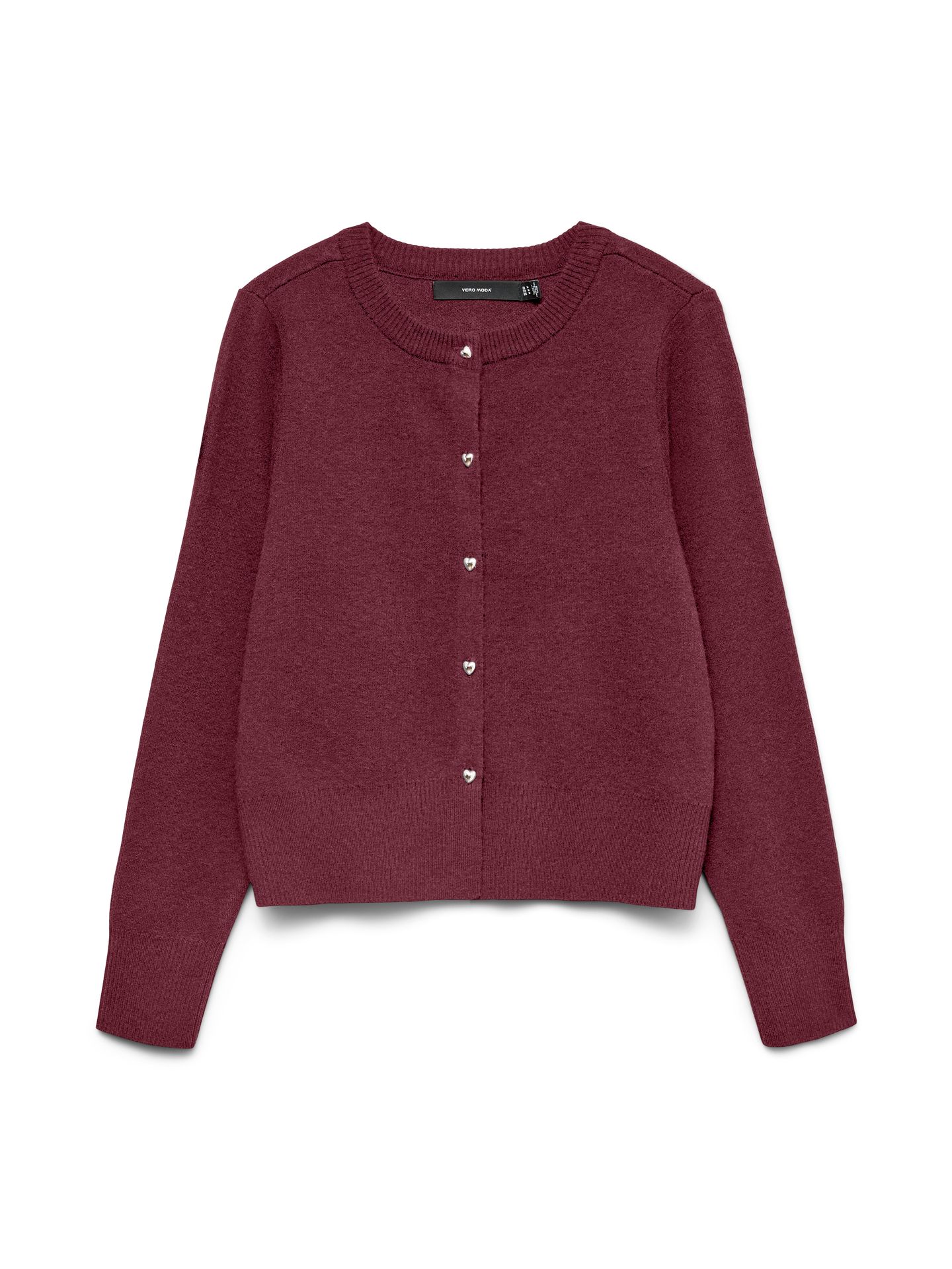 Vero Moda VMKACY LS O-NECK CARDIGAN Windsor Wine 00115190-EKA26011400003638