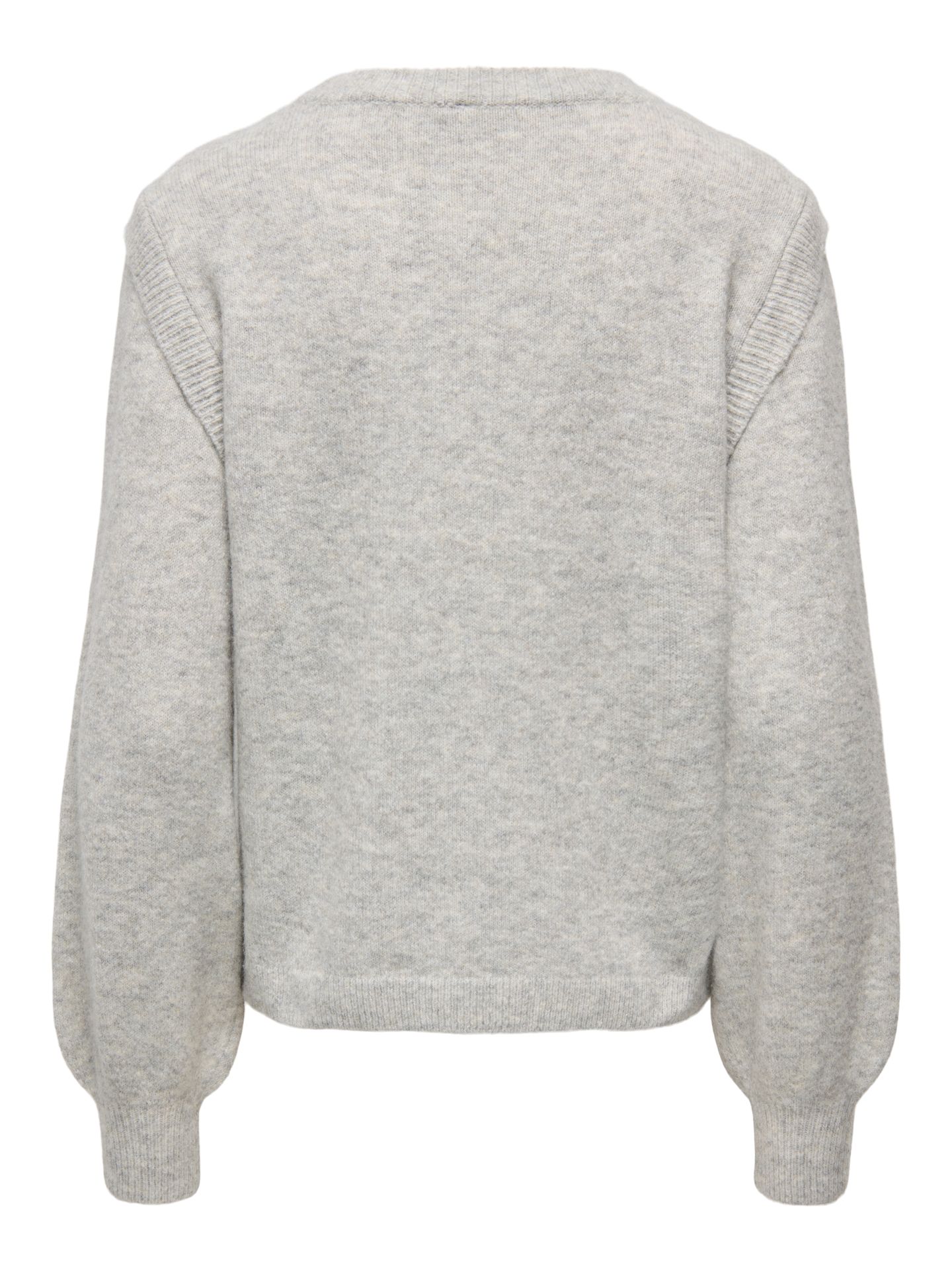 Only ONLRENE LIFE LS BUTTON O-NECK CS KN Light Grey Melange/ORLANDO 00115191-EKA26011400000077