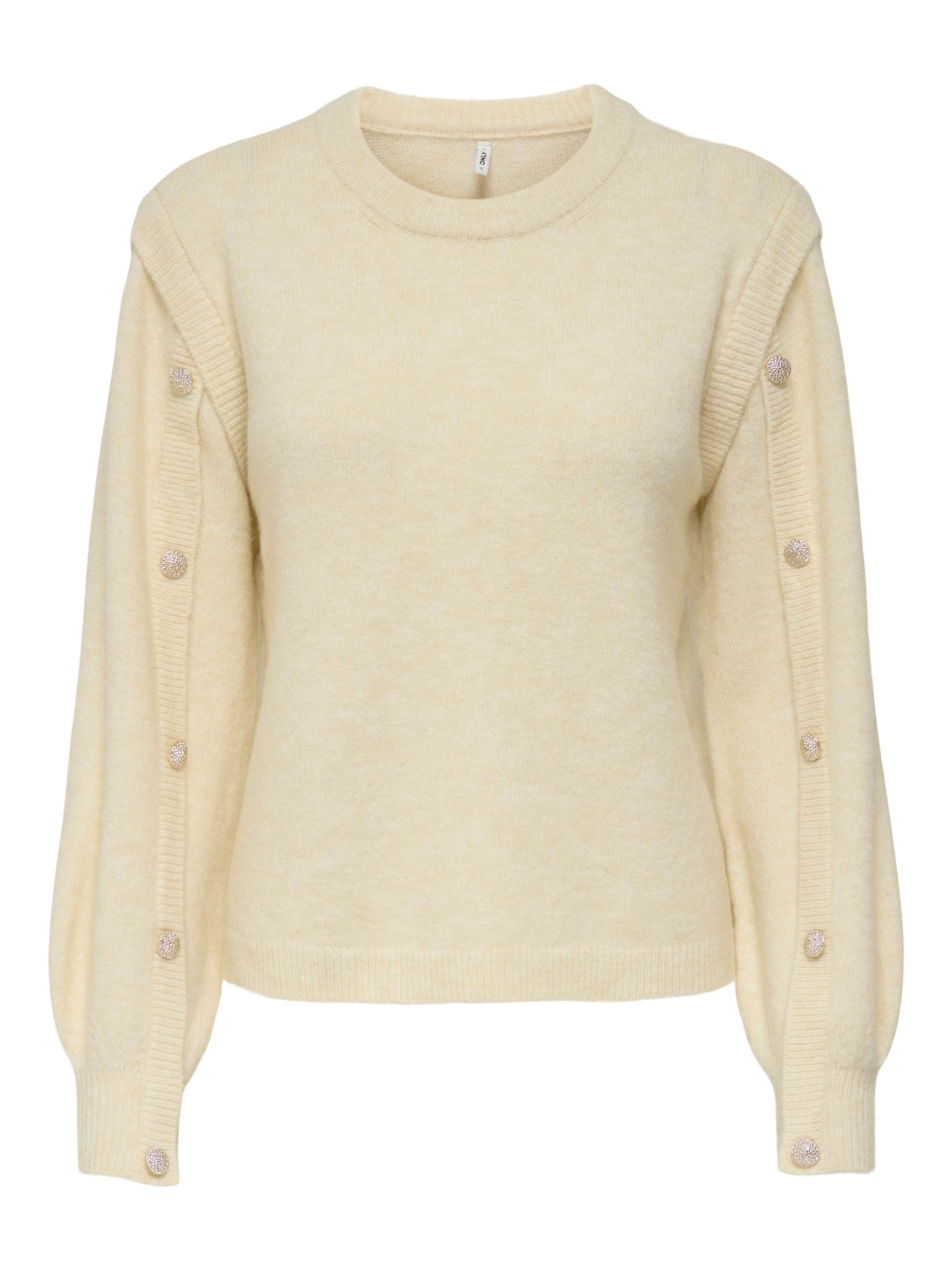 Only ONLRENE LIFE LS BUTTON O-NECK CS KN Egret/Beauty 00115191-EKA26011400003038