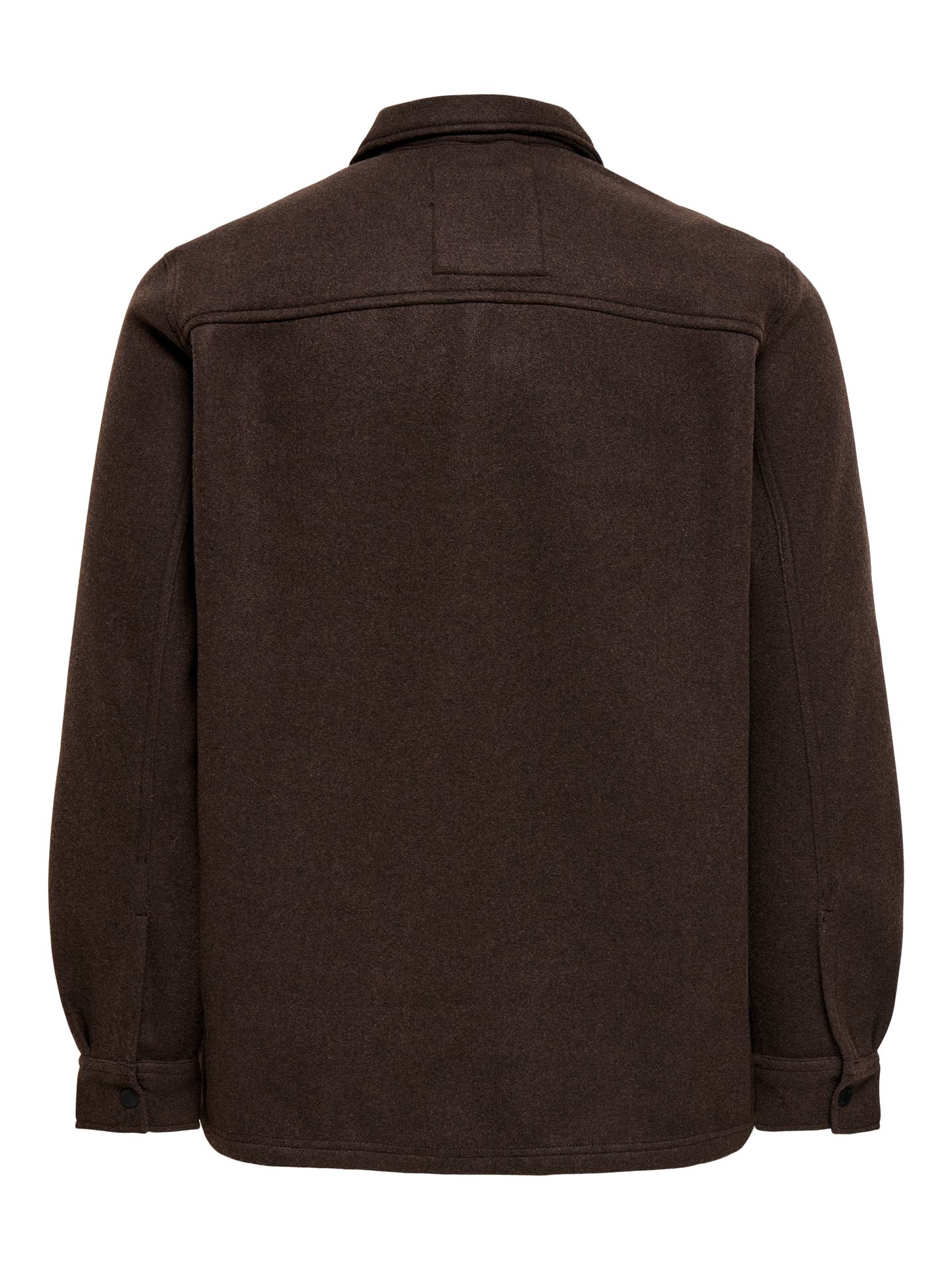 Only & Sons ONSASH OVR WOOLEN LOOK PKT LS SHIRT Demitasse/MELANGE 2900169539046