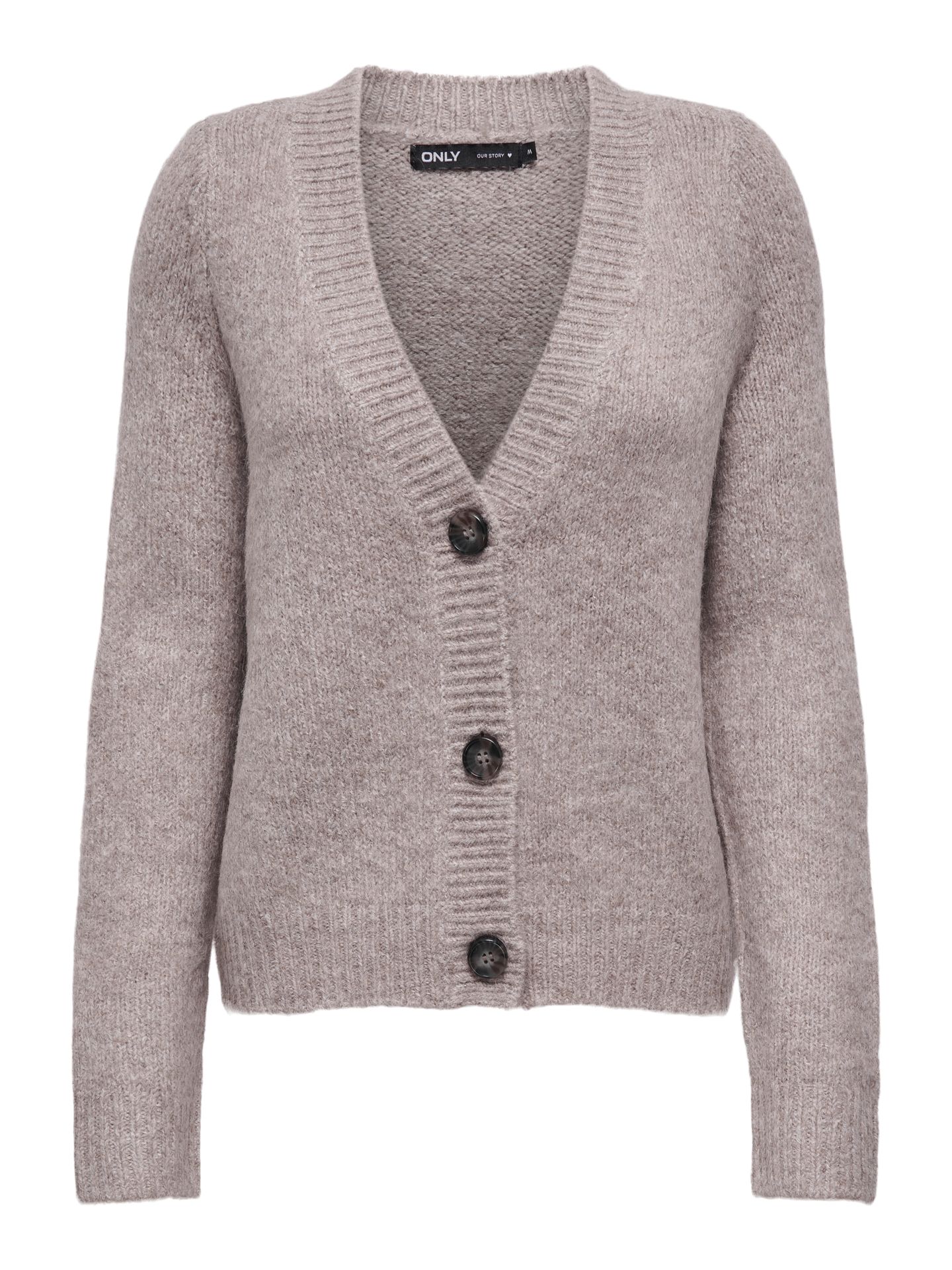 Only ONLZOEY L/S REGULAR CARDIGAN KNT NO Woodsmoke/W.MELANGE 2900160281012