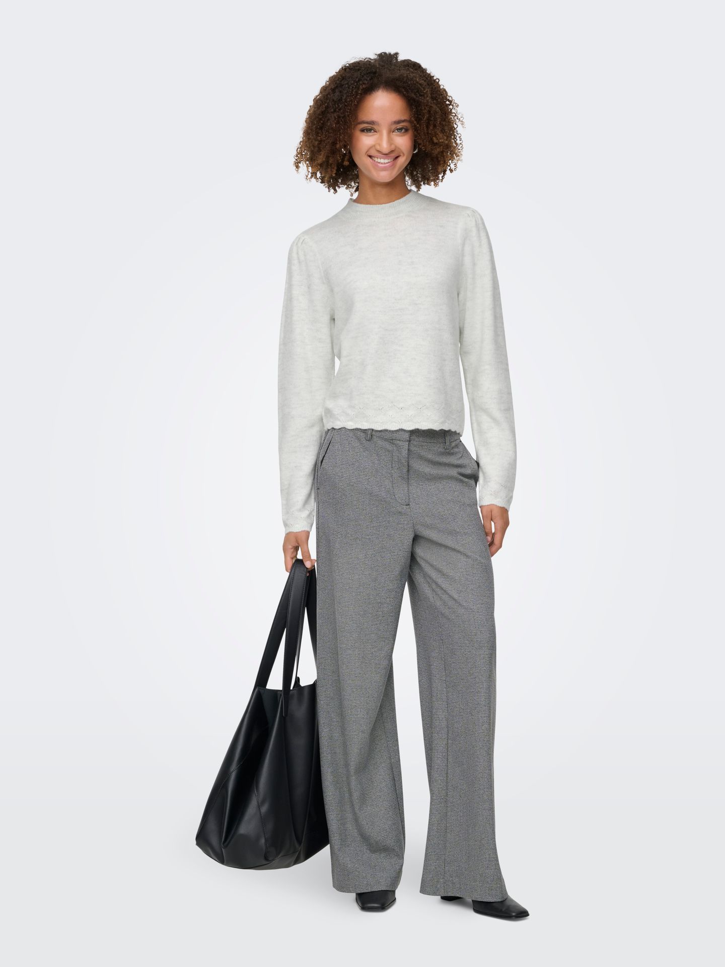 Only JDYELANORA L/S O-NECK PULLOVER KNT Cloud Dancer/2024 BRODERIE ANGLAISE 2900160287045