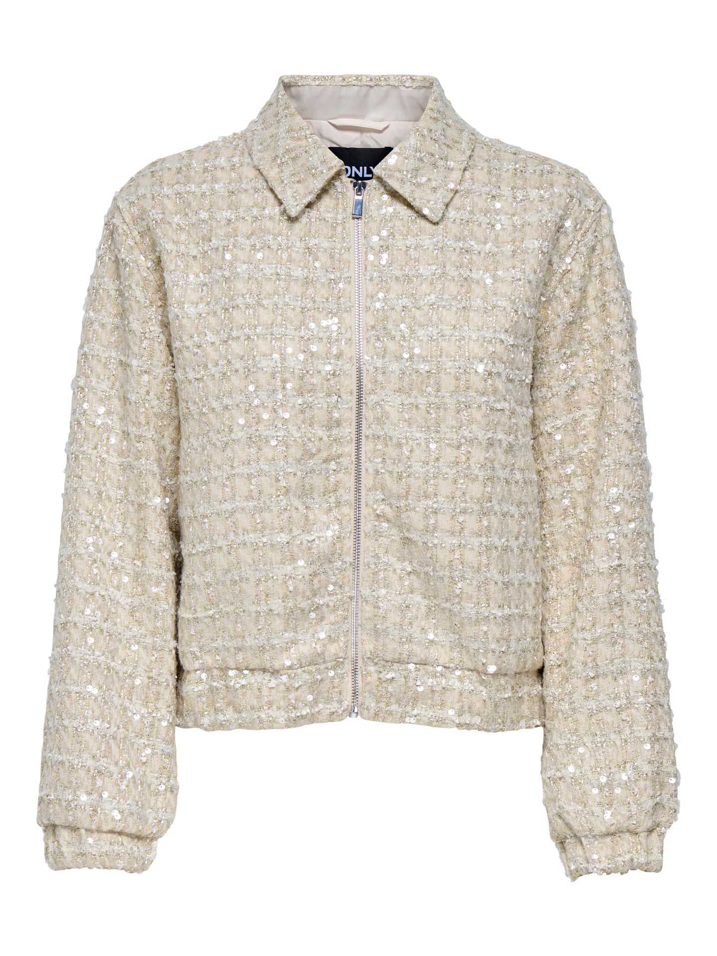 Only ONLSIGNE SEQUIN BOUCLE JACKET OTW Pumice Stone 00115199-EKA26011400000213