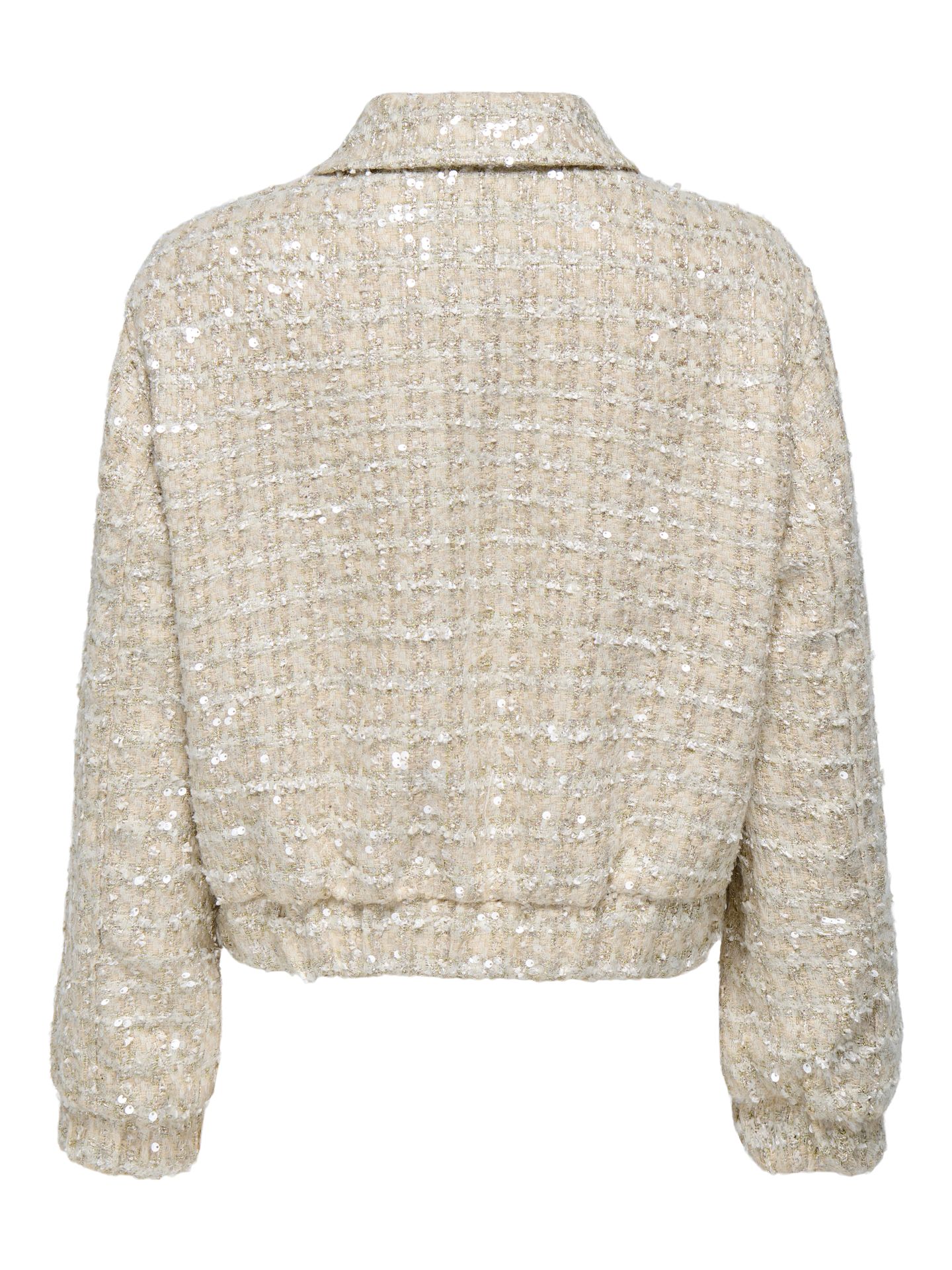 Only ONLSIGNE SEQUIN BOUCLE JACKET OTW Pumice Stone 2900160291059