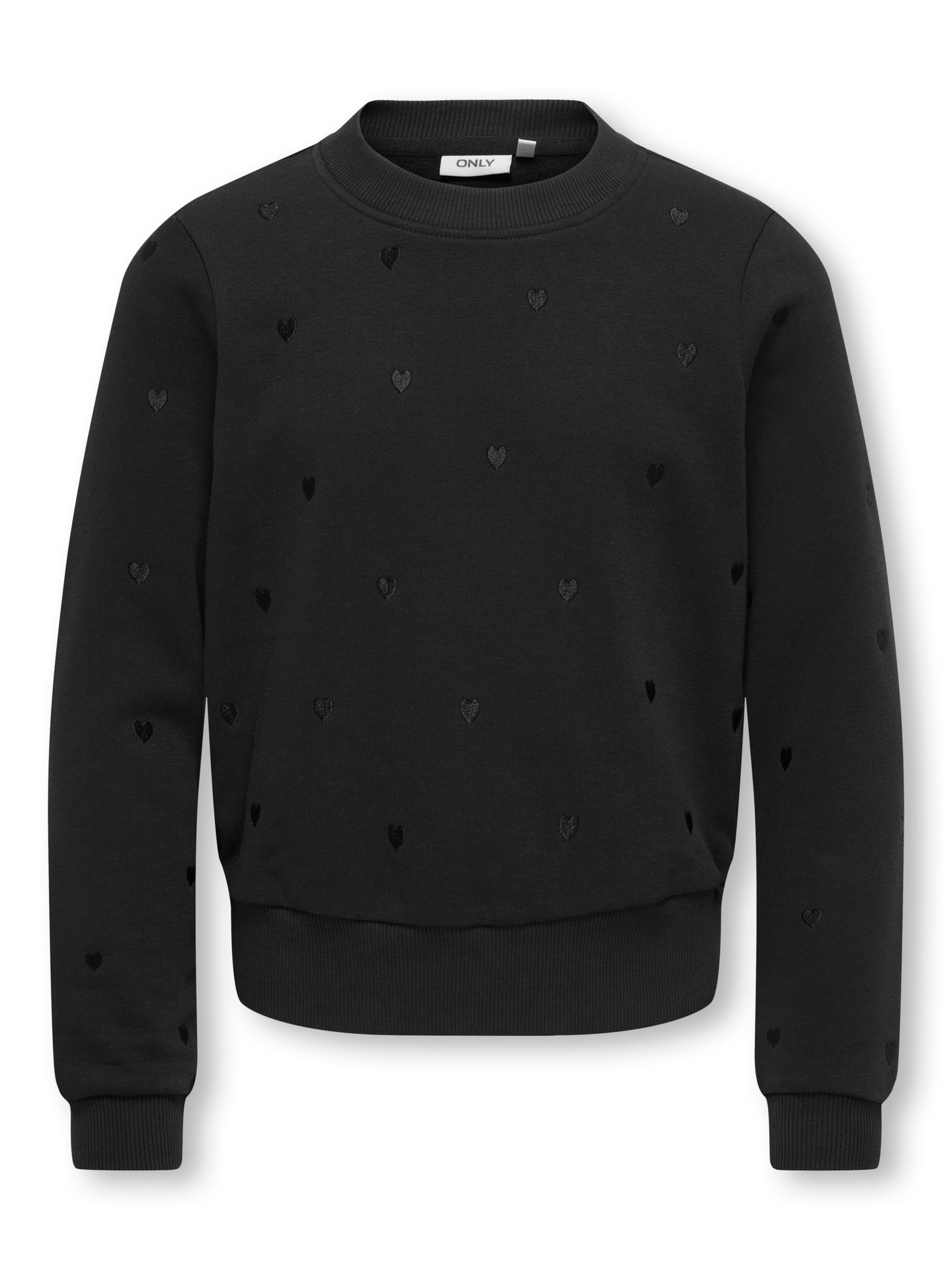 Only KOGATIKA L/S O-NECK EMB HEART SWT Black/With Clara Leo 00115200-EKA26011400000166