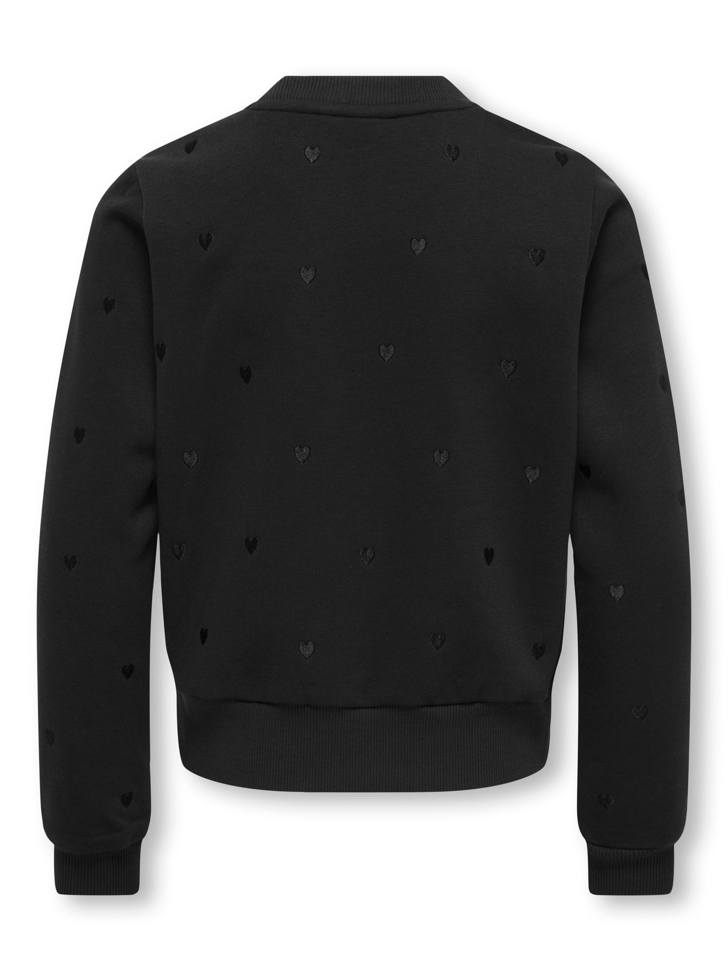 Only KOGATIKA L/S O-NECK EMB HEART SWT Black/With Clara Leo 2900160294029