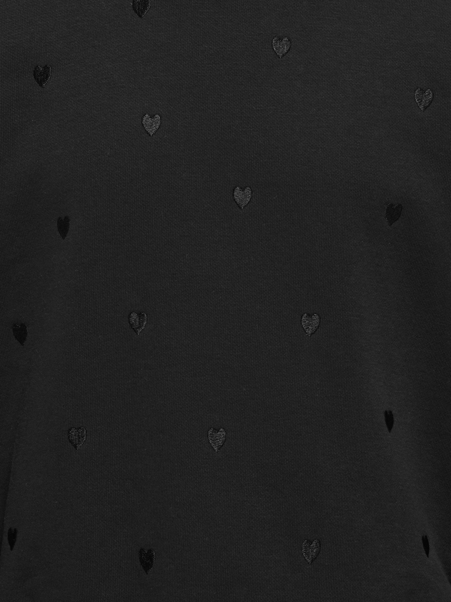 Only KOGATIKA L/S O-NECK EMB HEART SWT Black/With Clara Leo 2900160294029