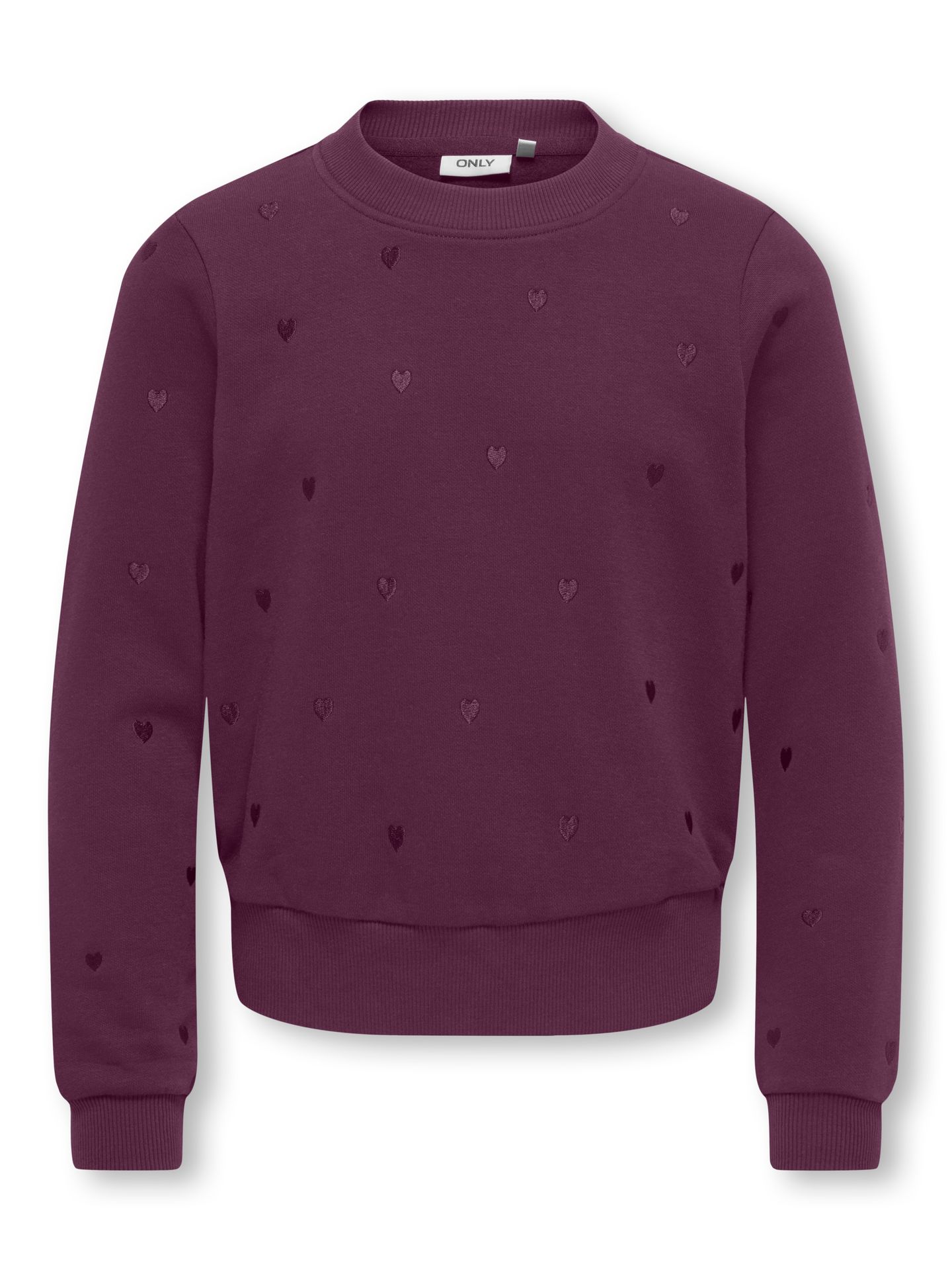 Only KOGATIKA L/S O-NECK EMB HEART SWT Mauve Wine/Los Angeles - California 00115200-EKA26011400003023