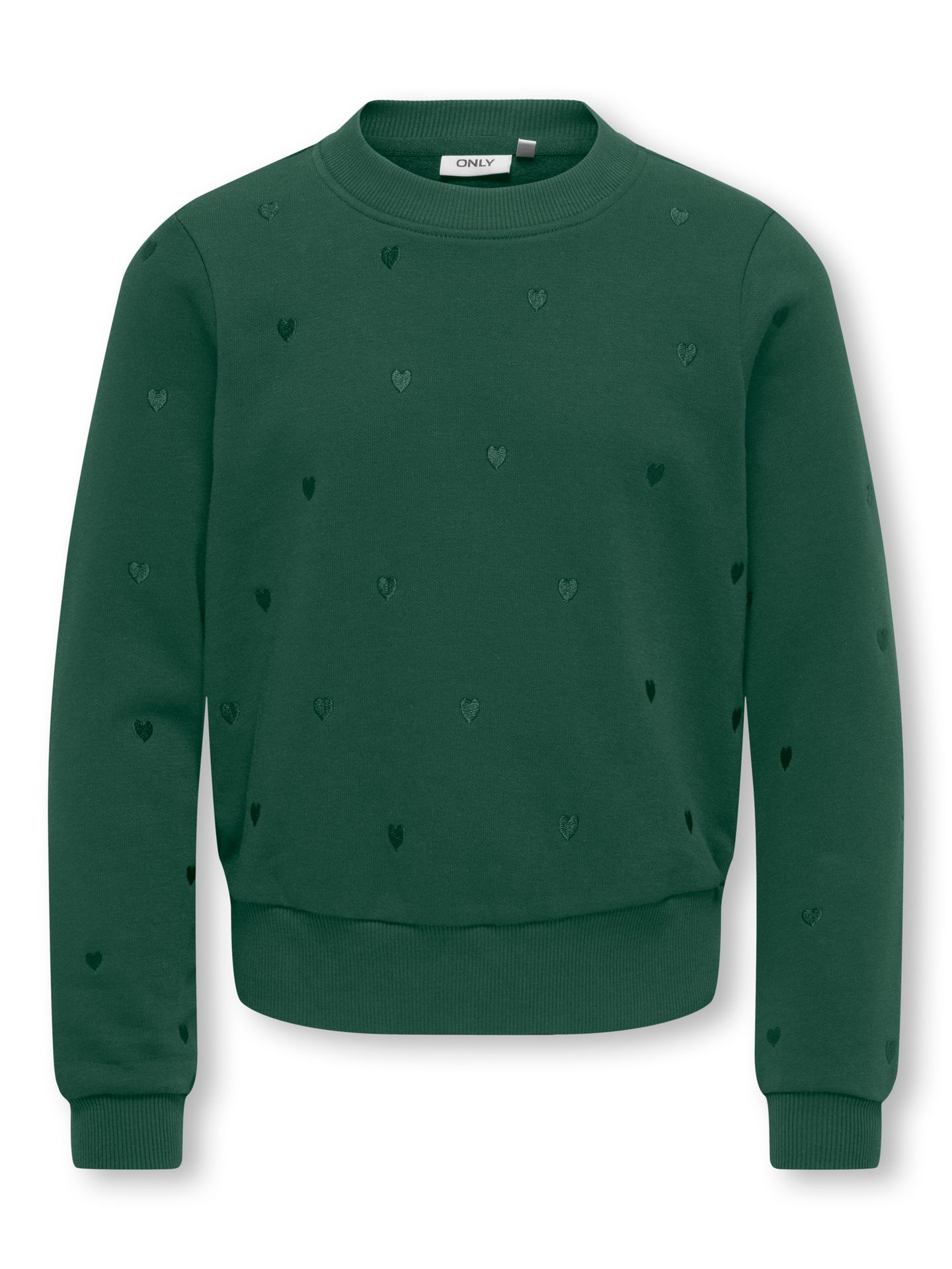 Only KOGATIKA L/S O-NECK EMB HEART SWT Pineneedle/EMB Hearts/Pineneedle 00115200-EKA26011400003125