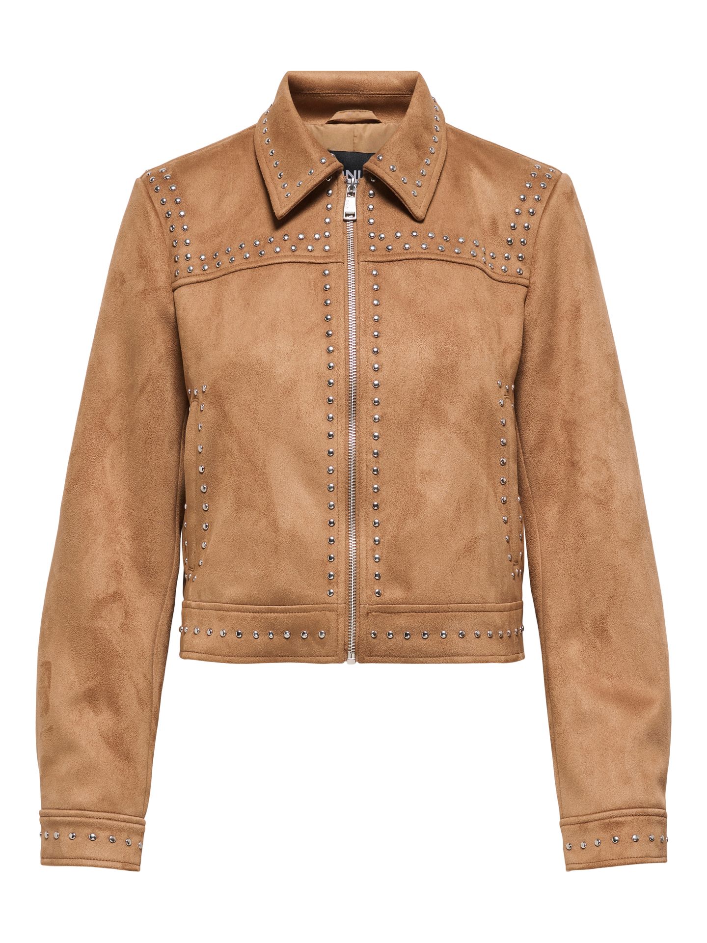 Only ONLAMELIA FAUX SUEDE STUDDED JACKET Rubber 00115203-EKA26011400003126