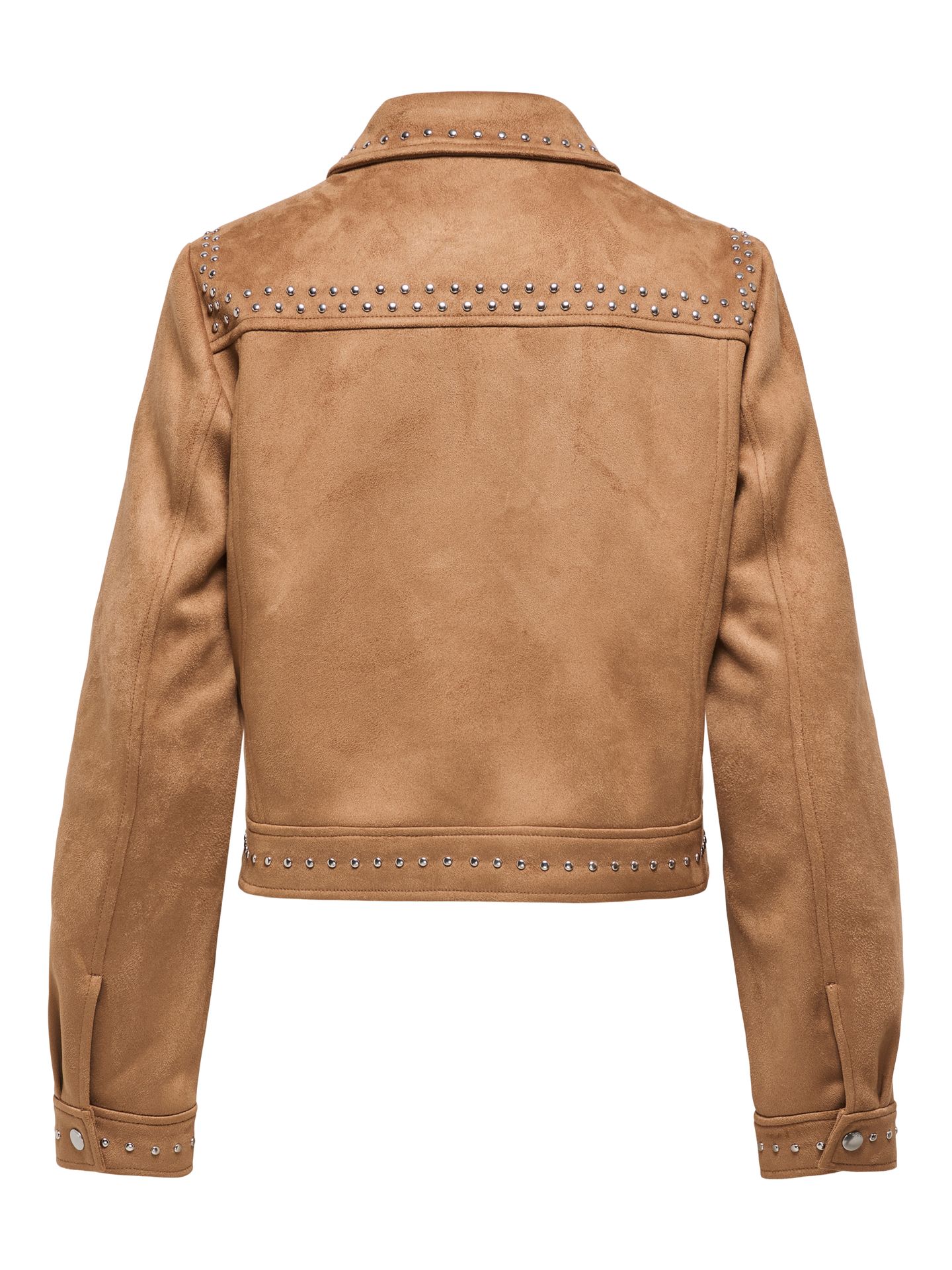 Only ONLAMELIA FAUX SUEDE STUDDED JACKET Rubber 2900160301055