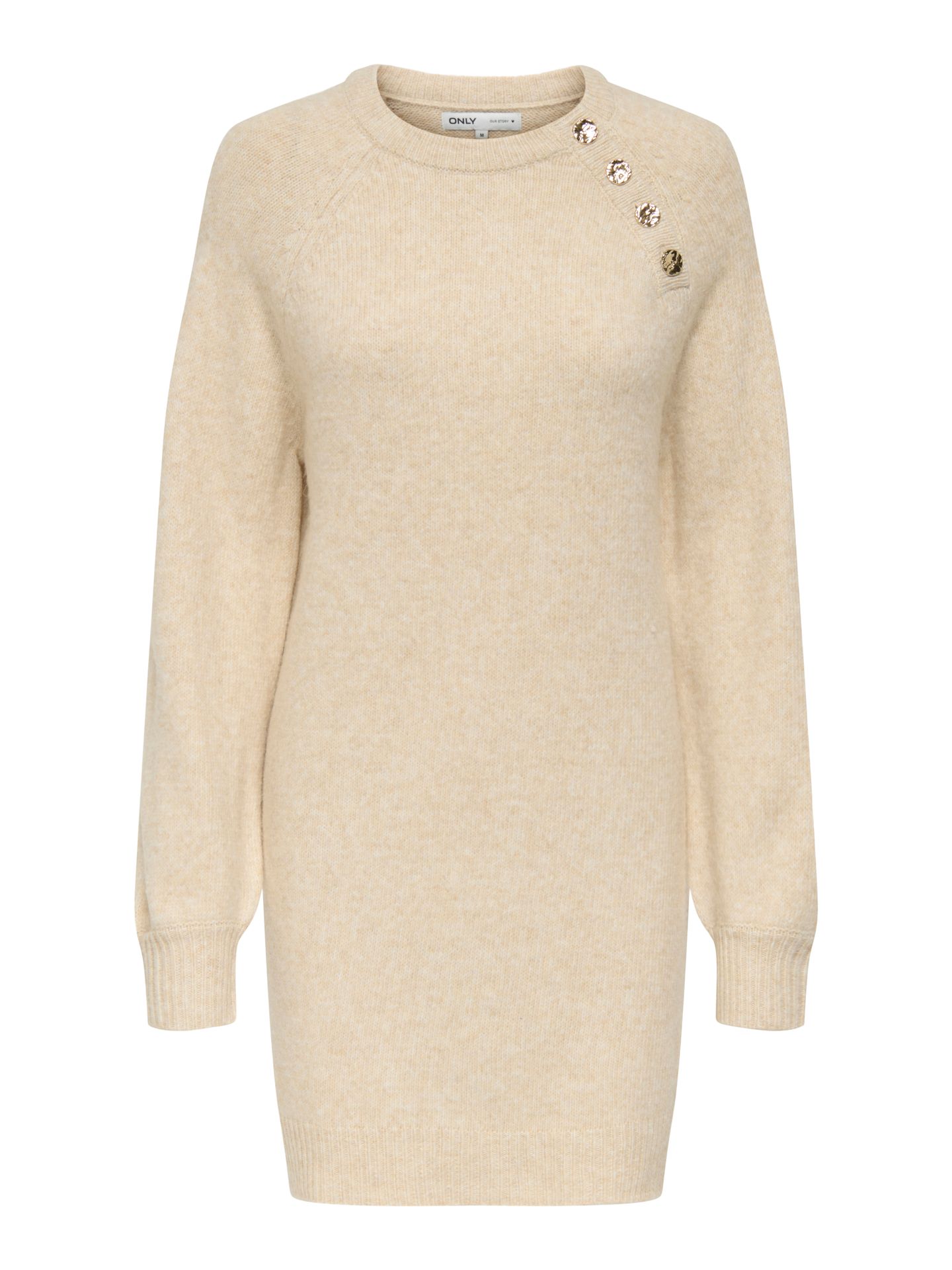 Only ONLEMMA LIFE LS BUTTON ONEC DRESS C Pumice Stone/LEO AOP 00115210-EKA26011400000384