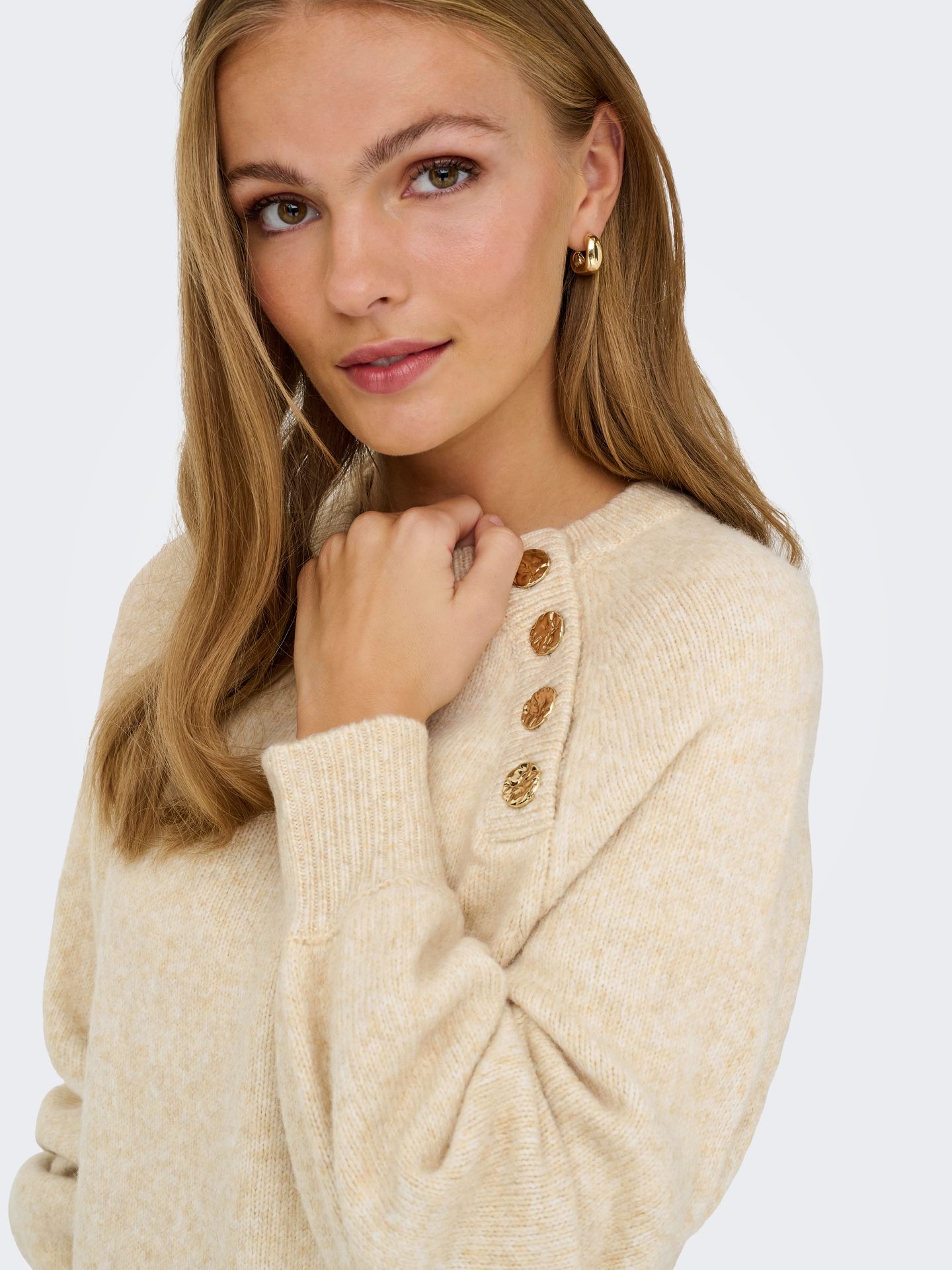 Only ONLEMMA LIFE LS BUTTON ONEC DRESS C Pumice Stone/LEO AOP 2900160310040