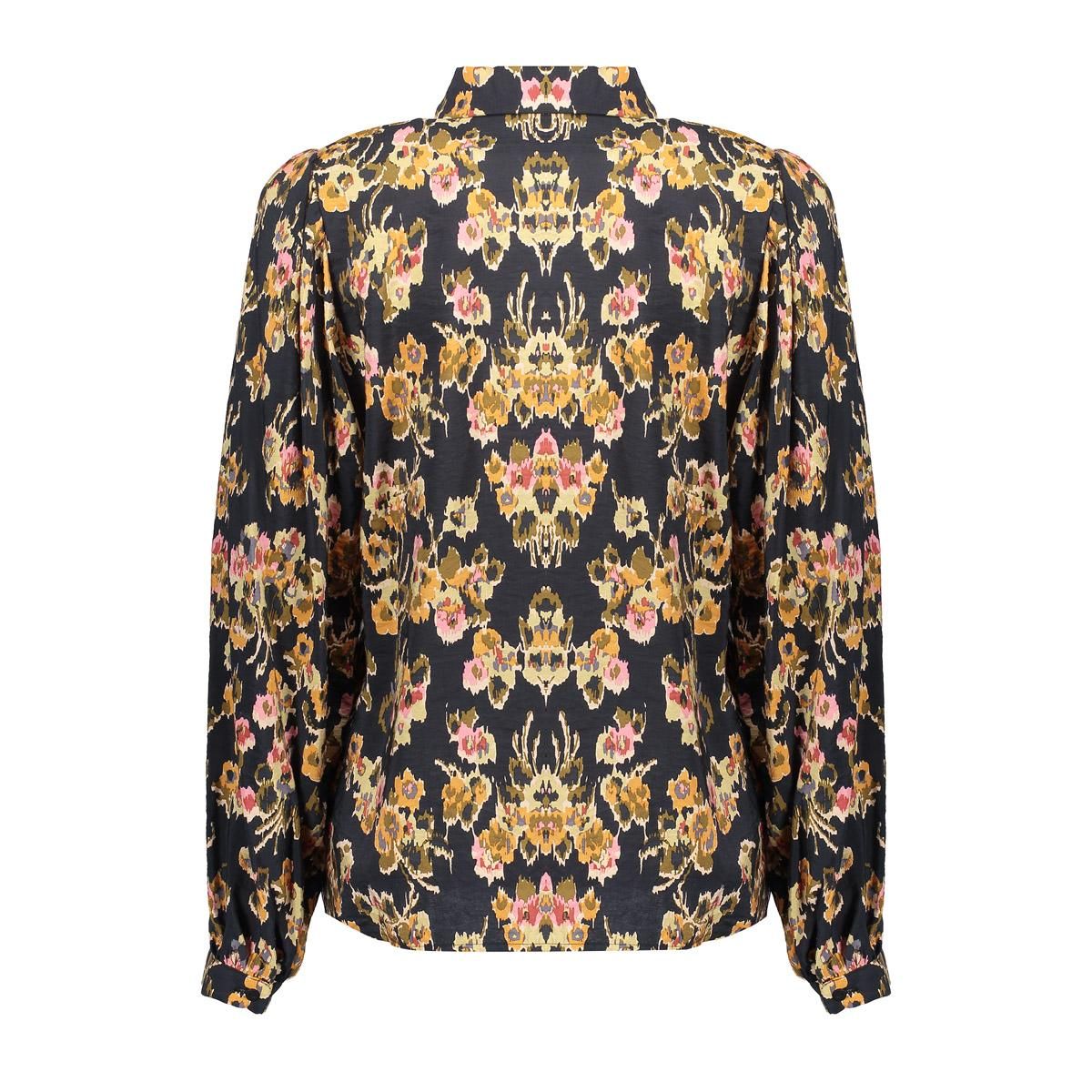 geisha Blouse flowers 999 black/yellow 2900160341037