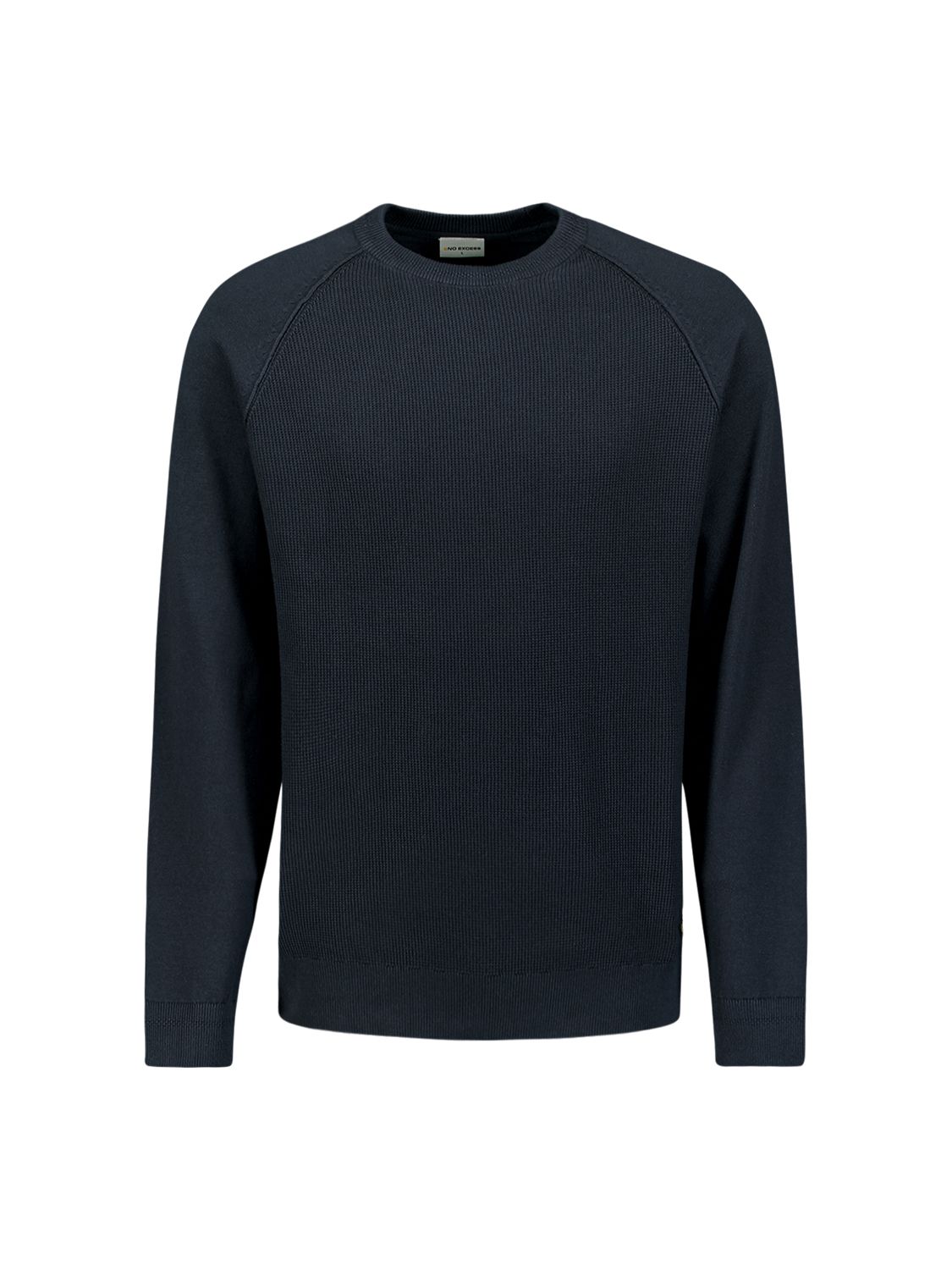 No Excess Pullover Crewneck Solid Waffle Knit 078 night 2900160344045