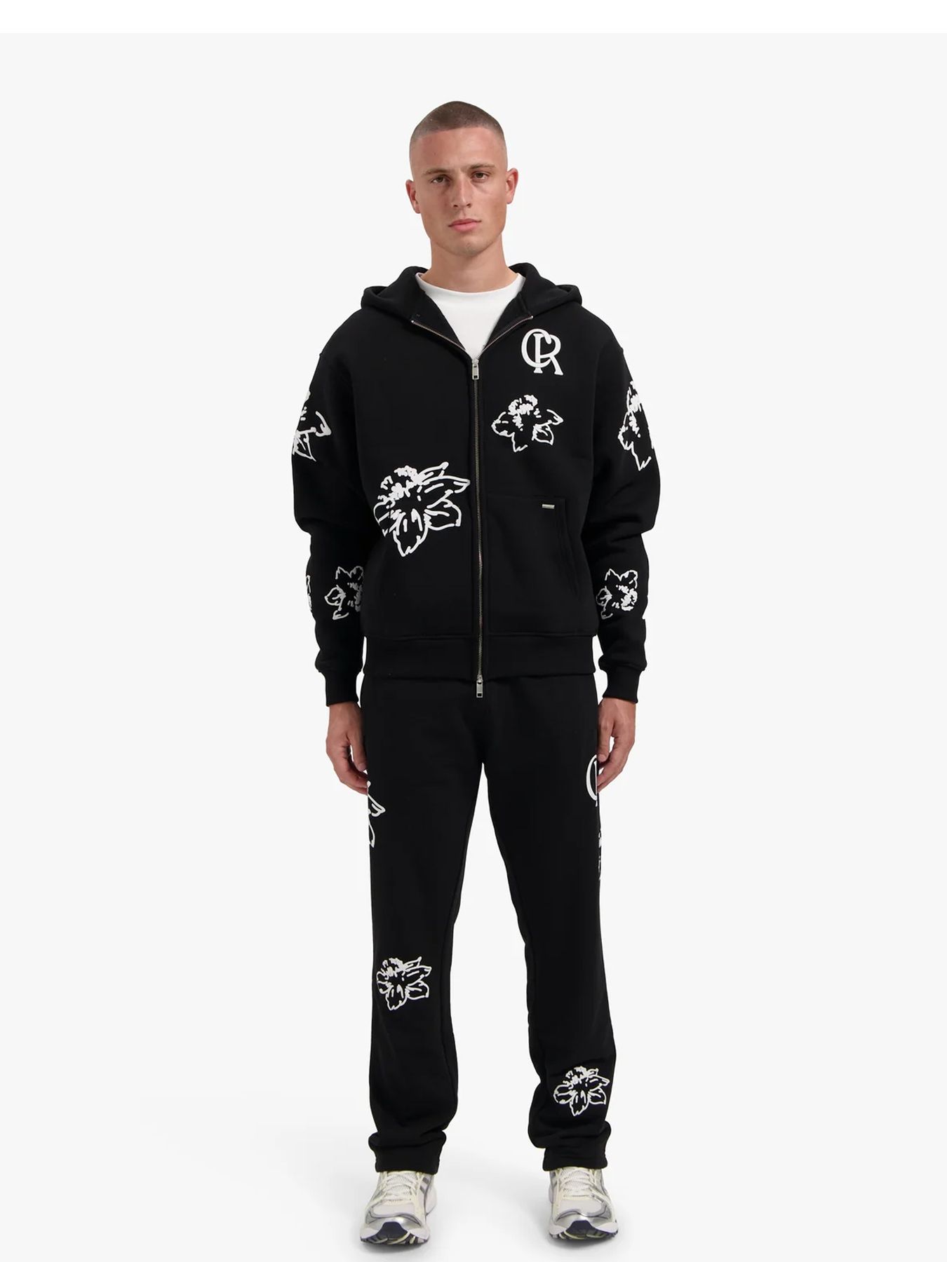 Croyez Flower Zip Hoodie Black 2900160354068