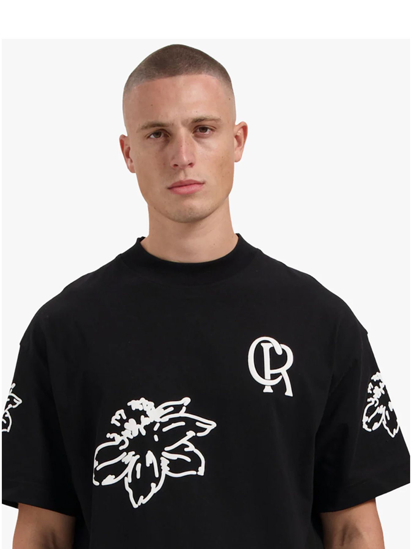 Croyez Flower T-shirt Black 2900160356079