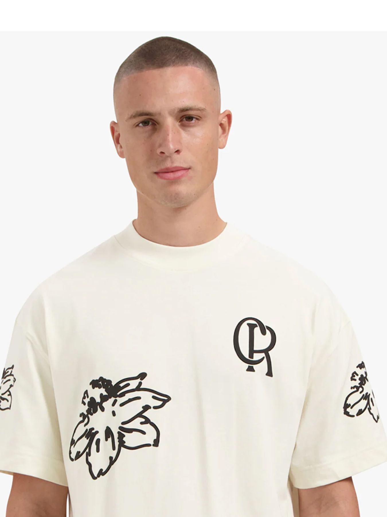 Croyez Flower T-shirt off white 2900160355065