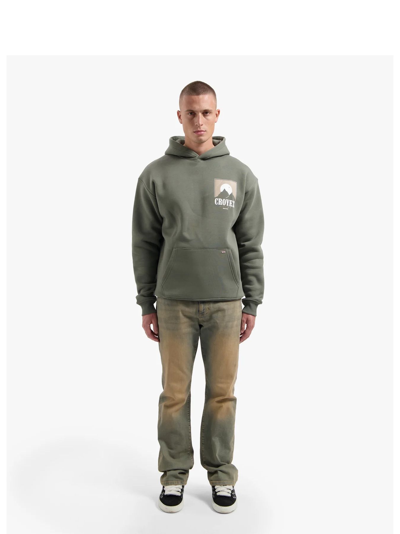 Croyez Slopes Hoodie Dusty Olive 2900160360038