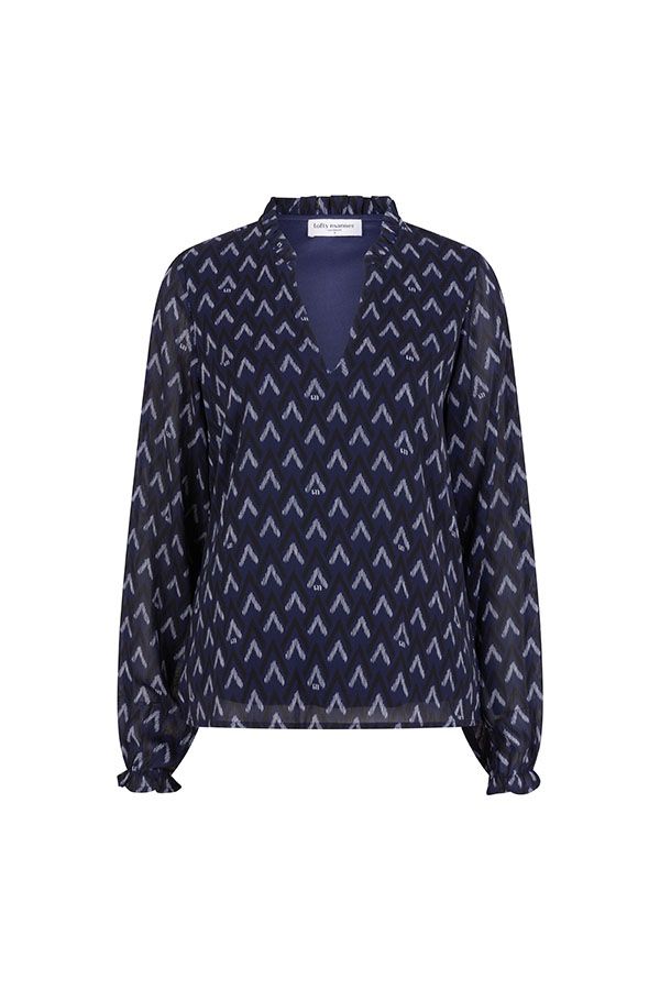 Lofty Manner Blouse Eliza 823 zigzag print 2900160363022