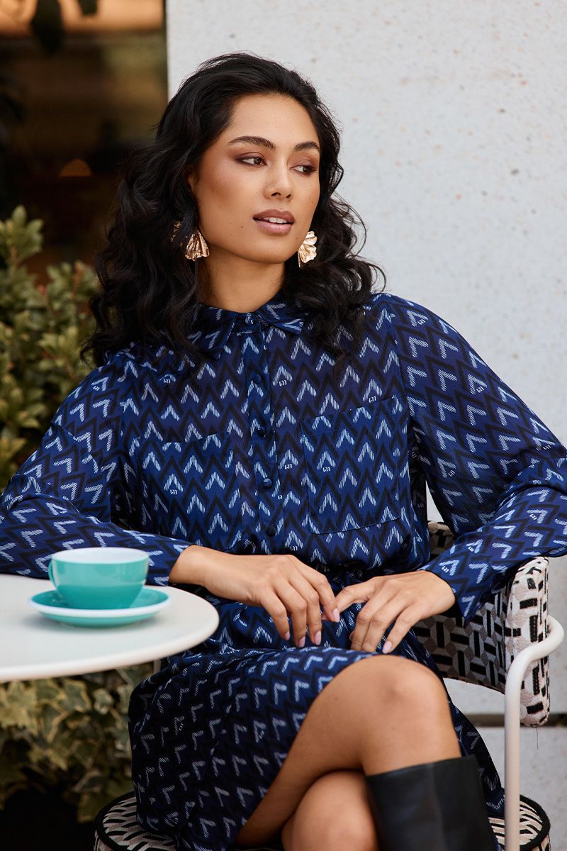 Lofty Manner Dress Jazzy 823 zigzag print 2900160369079