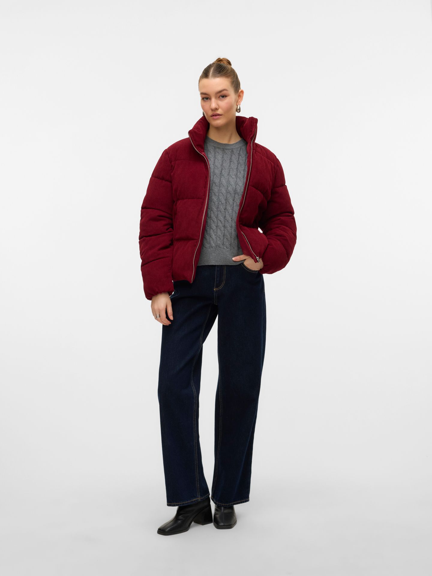 Vero Moda VMDEBRA SHORT JACKET ENT Syrah 2900160375025