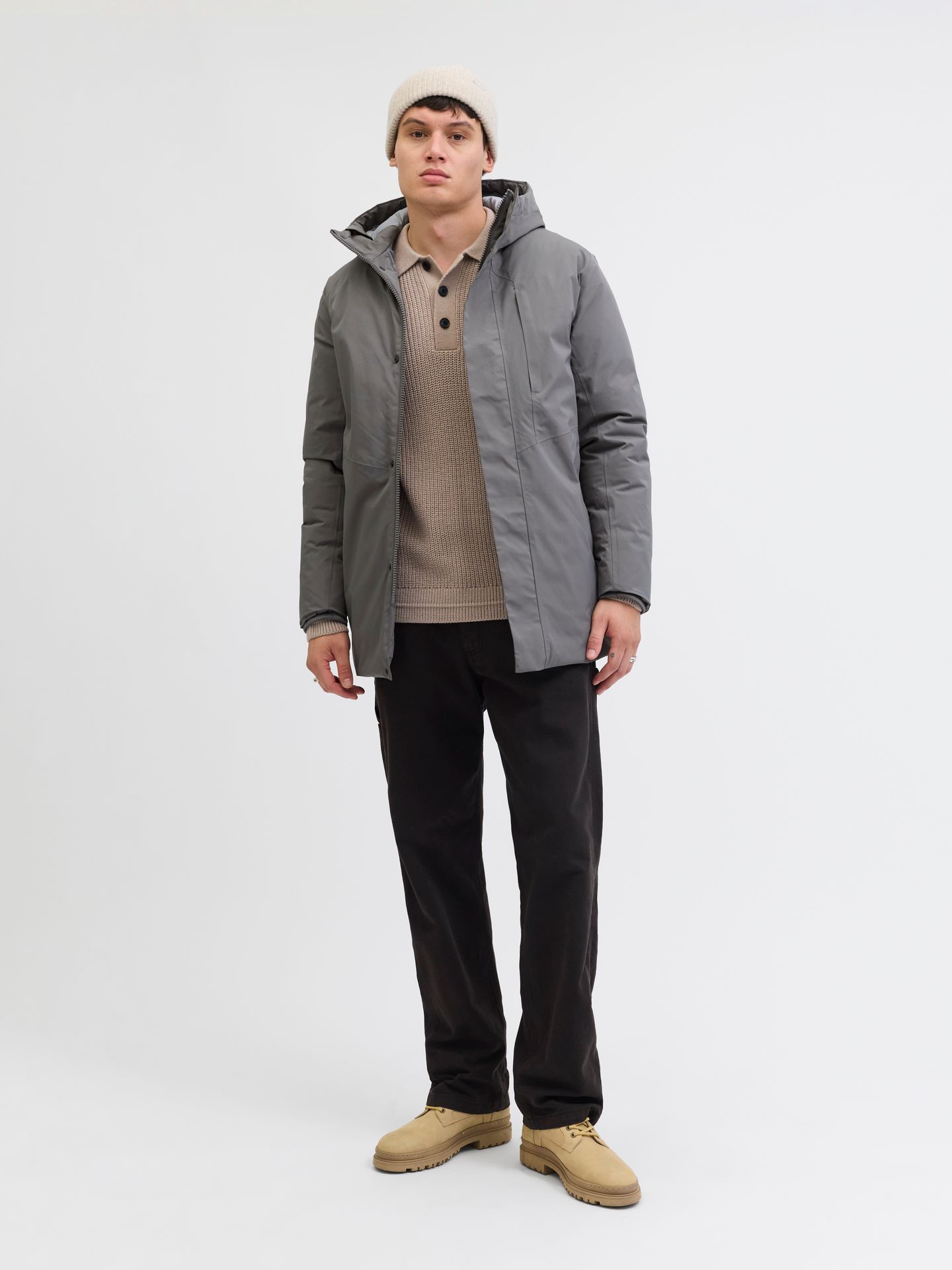 Jack & Jones JJEKEEN PARKA AW25 SN Castlerock 2900160377012