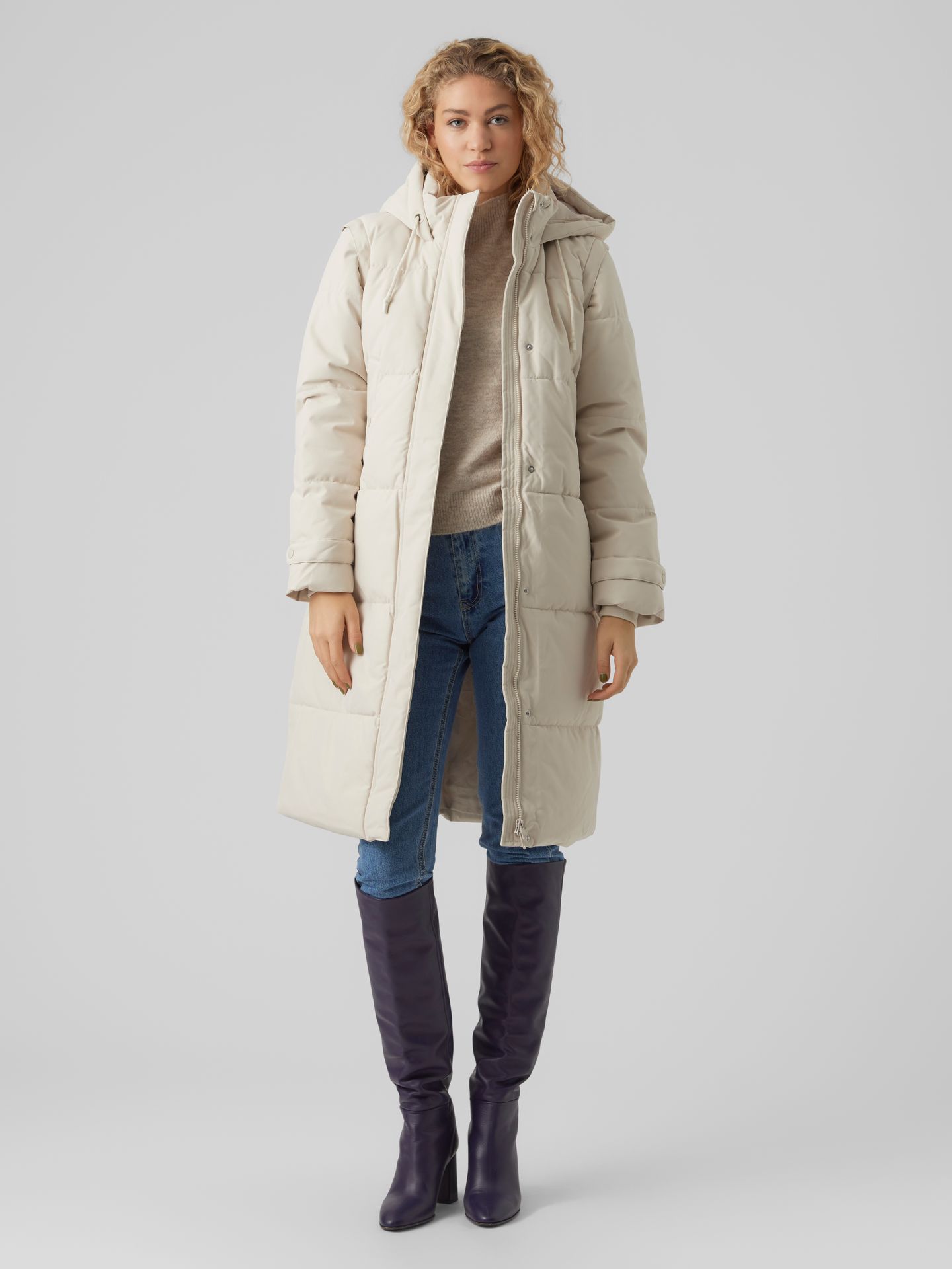 Vero Moda VMMARGARET LONG COAT GA NOOS Oatmeal 2900160384034