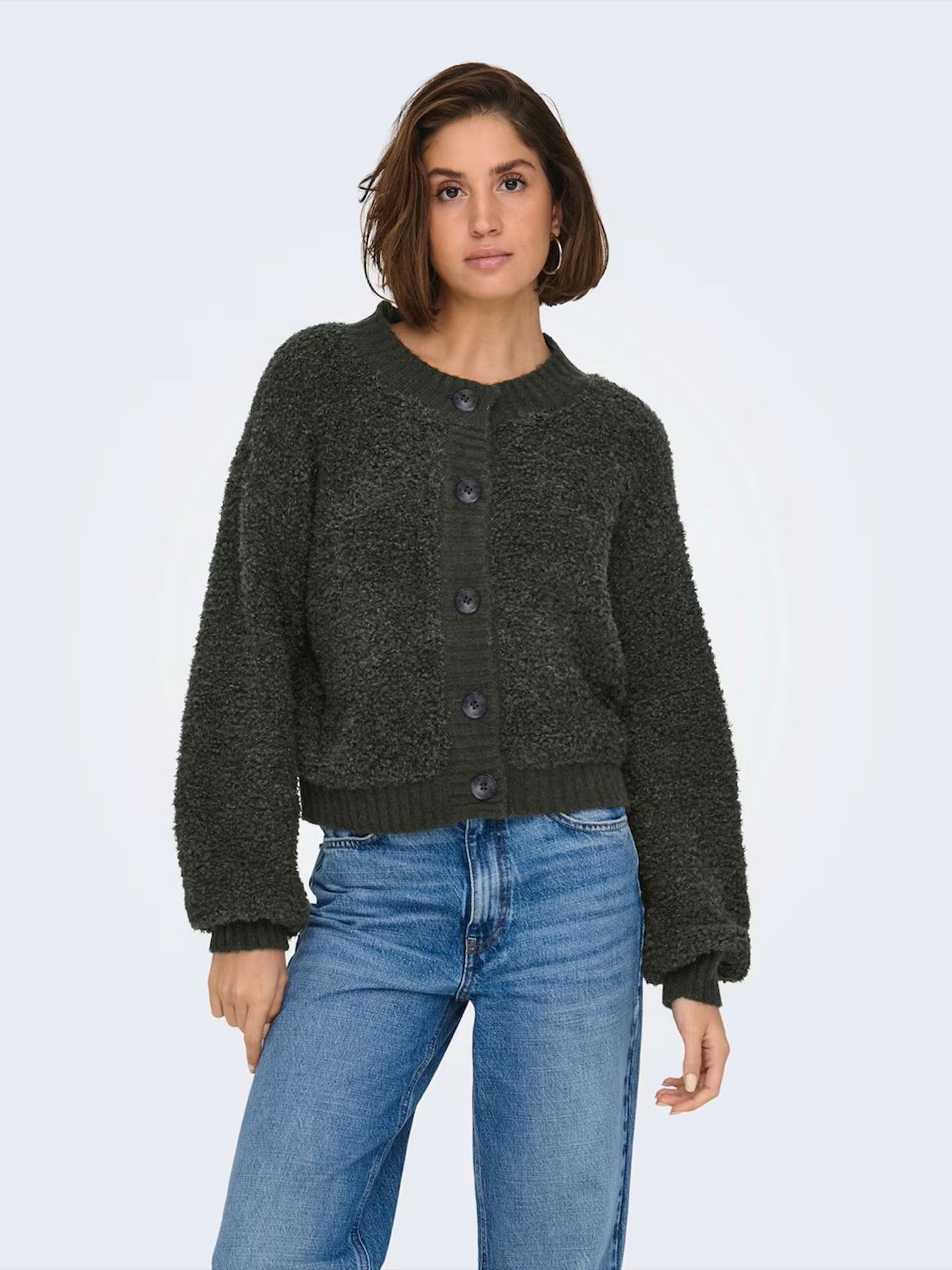 JDY JDYEIRA LIFE L/S ONECK CARDIGAN KNT Asphalt 00115259-EKA26011400002866