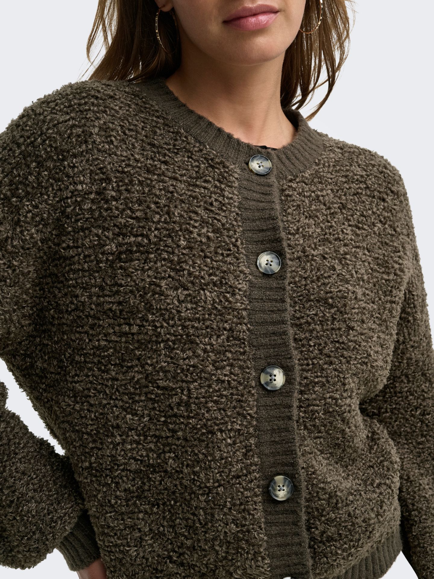Only JDYEIRA LIFE L/S ONECK CARDIGAN KNT Black Olive 2900171647029