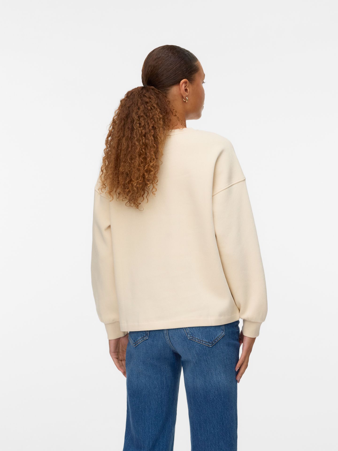 Vero Moda VMFATILDA L/S SWEATSHIRT JRS BTQ Birch/Dicte 2900160392022